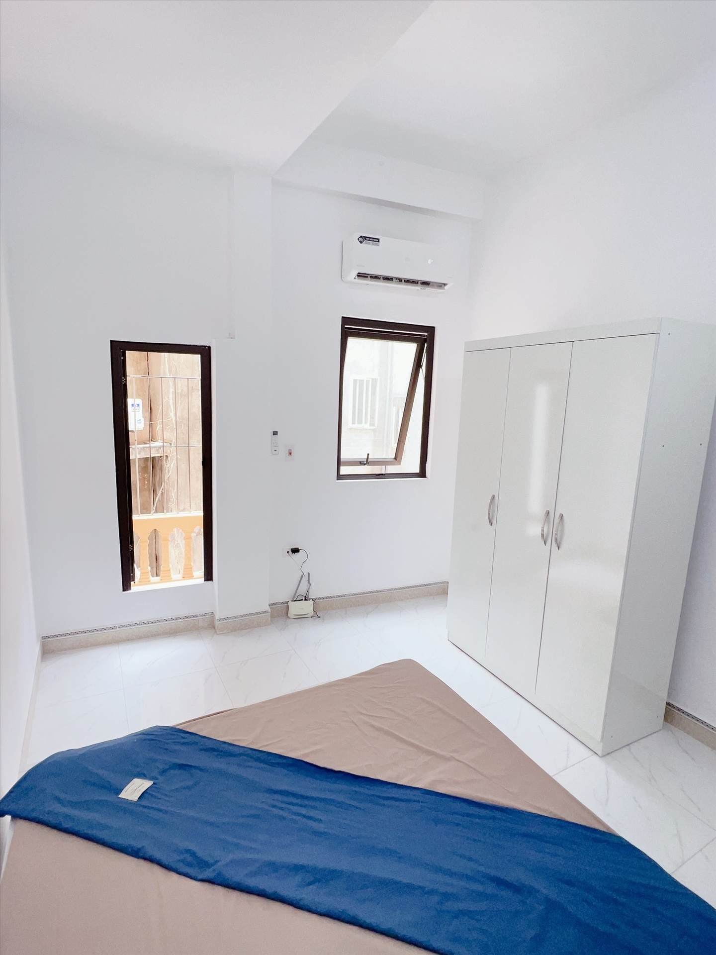 Phòng trọ Studio 25m2 tại Happyhomes Hồ Tùng Mậu - Cầu Giấy - Phòng ngủ