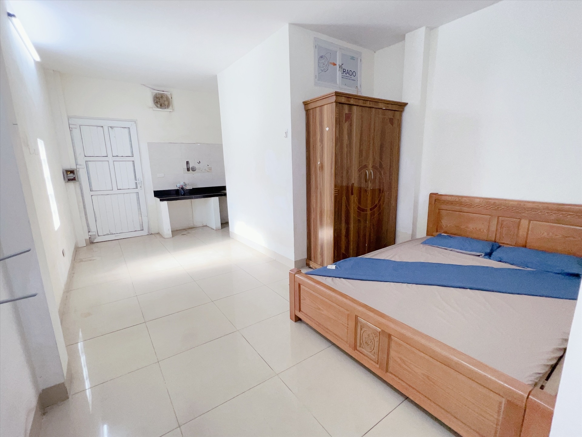 Phòng trọ Studio 20m2 tại HappyHomes 2 Doãn Kế Thiện - Cầu Giấy - Phòng ngủ