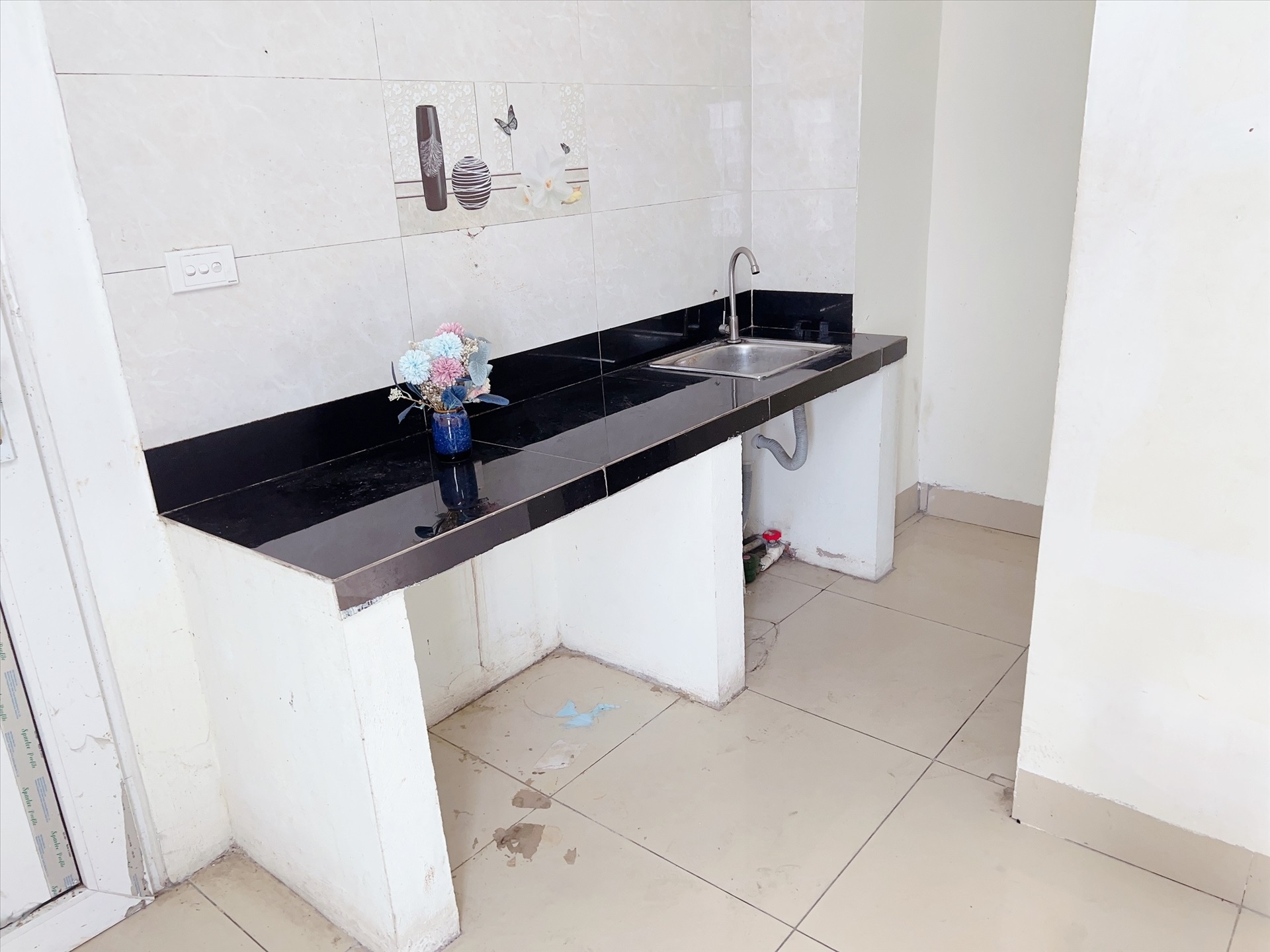 Phòng trọ Studio 20m2 tại HappyHomes 2 Doãn Kế Thiện - Cầu Giấy - Phòng bếp