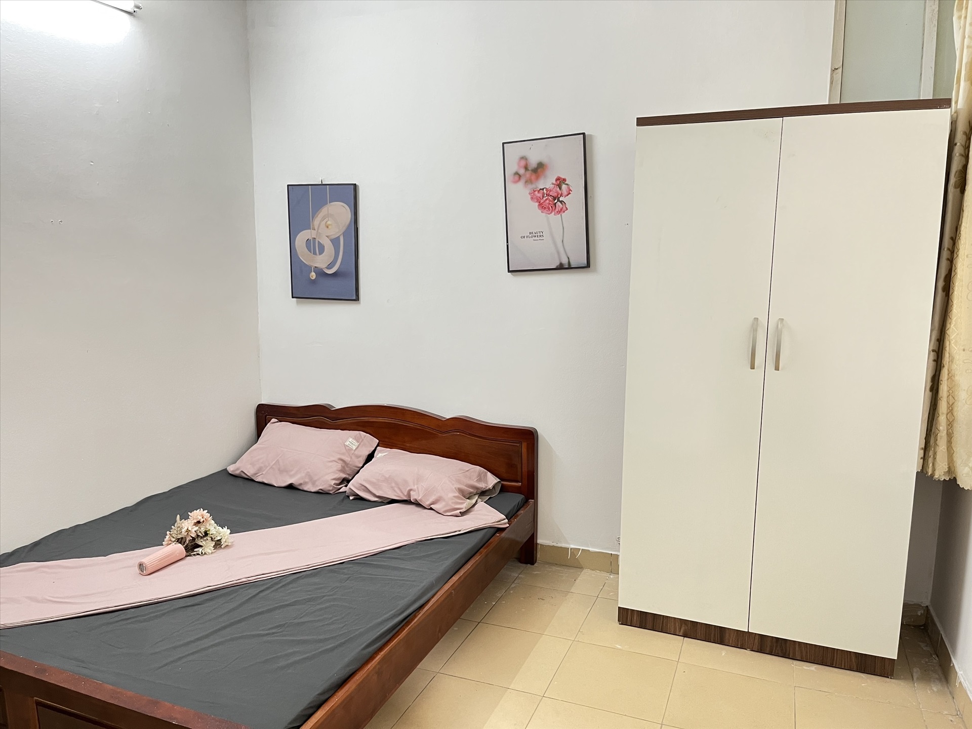 Phòng trọ Studio 28m2 tại HappyHomes Trần Thái Tông - Cầu Giấy - Phòng ngủ