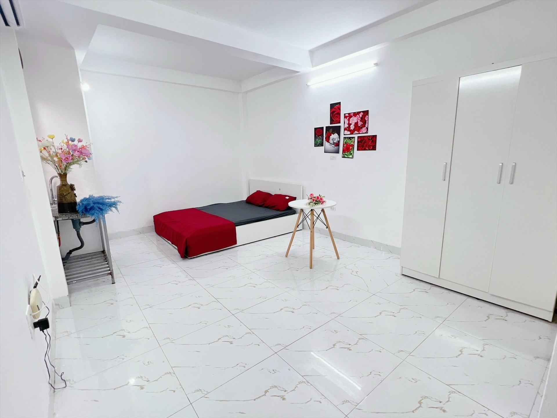 Phòng trọ Studio 25m2 tại Happy Homes 1 Trần Bình - Cầu Giấy - Phòng ngủ