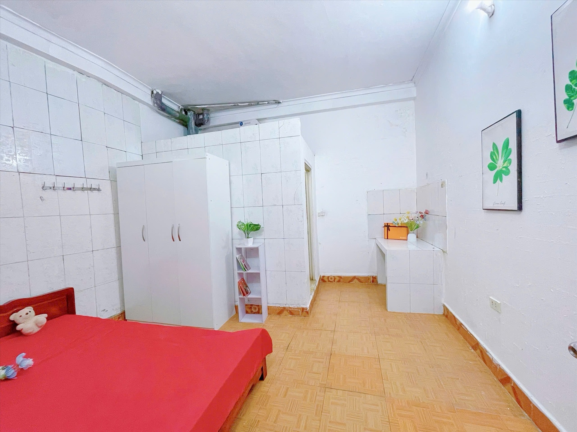 Phòng trọ Studio 25m2 tại HappyHomes Nguyễn Khánh Toàn - Cầu Giấy - Phòng ngủ