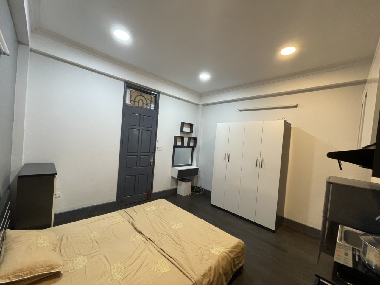 Phòng trọ Studio 25m2 tại Sunny Apartment Trần Duy Hưng - Cầu Giấy - Phòng ngủ