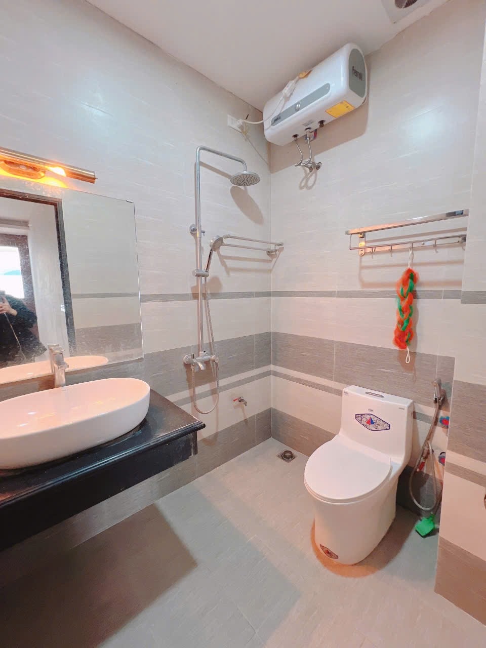 Phòng trọ 2 Phòng ngủ 40m2 tại Happyhomes Bala - Hà Đông - Phòng tắm