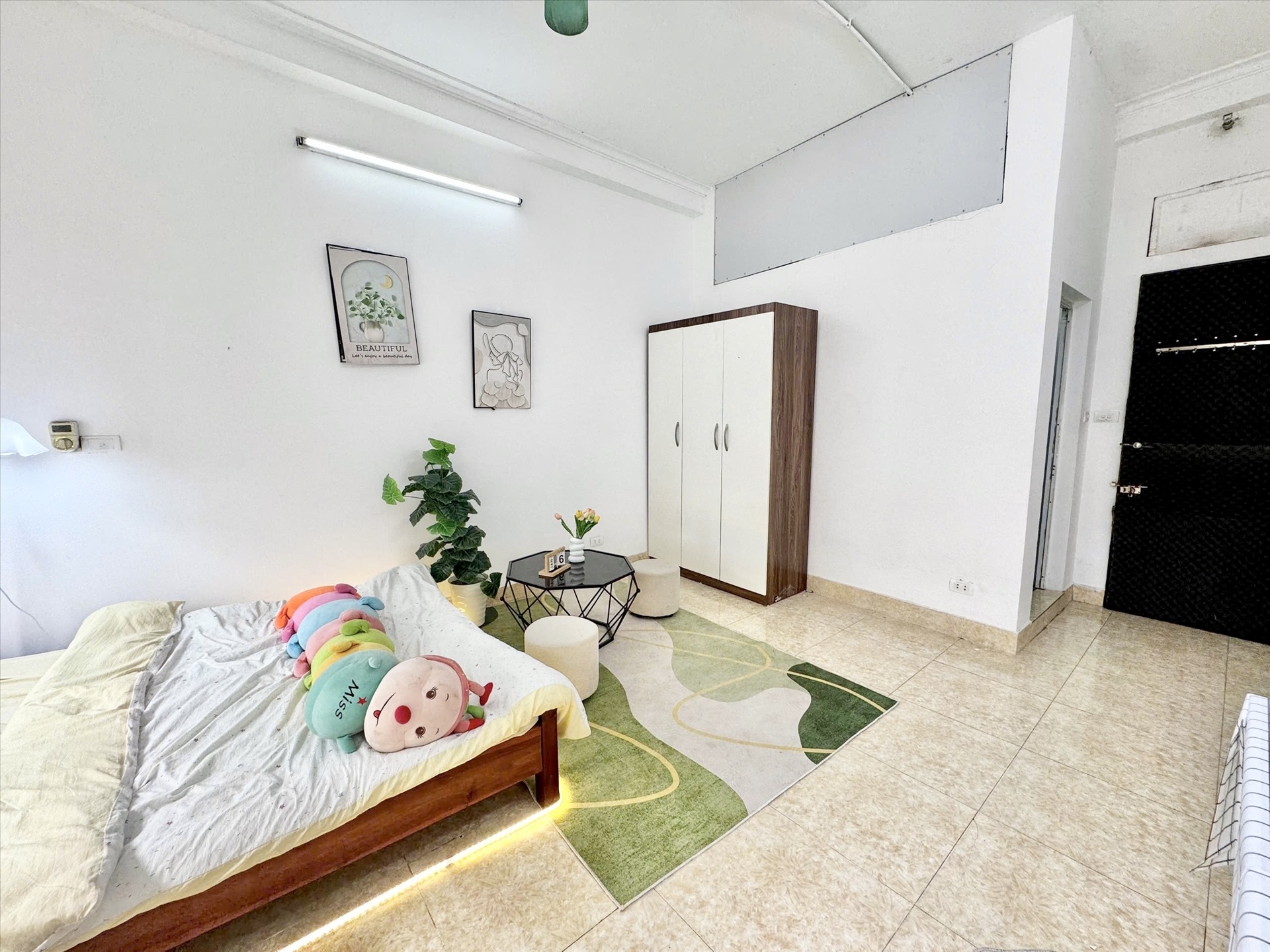 Phòng trọ Studio 25m2 tại Timehouse 2 Mỹ Đình - Nam Từ Liêm - Phòng khách