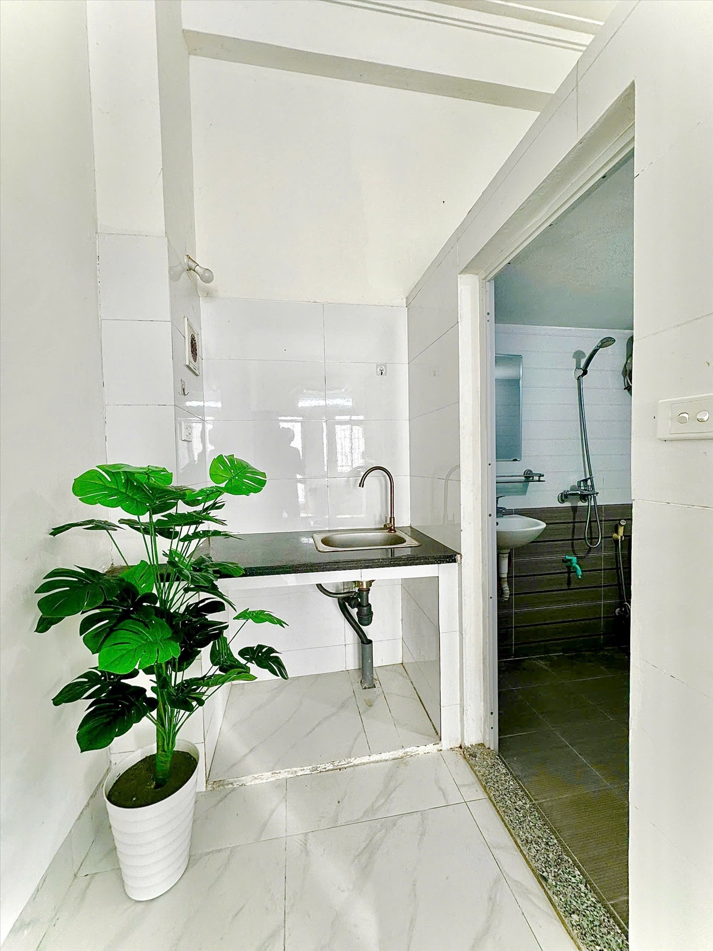 Phòng trọ Studio 30m2 tại Time House 8 Cổ Nhuế - Bắc Từ Liêm - Phòng bếp