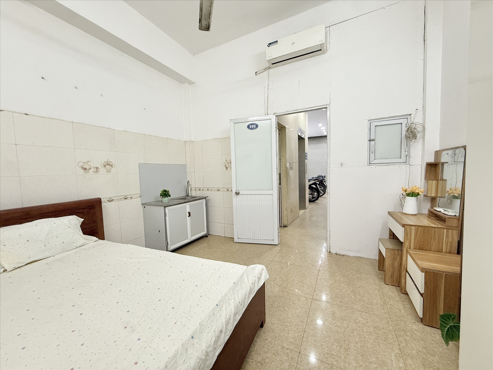 Phòng trọ Studio 25m2 tại Timehouse Mễ Trì Hạ - Nam Từ Liêm - Phòng ngủ