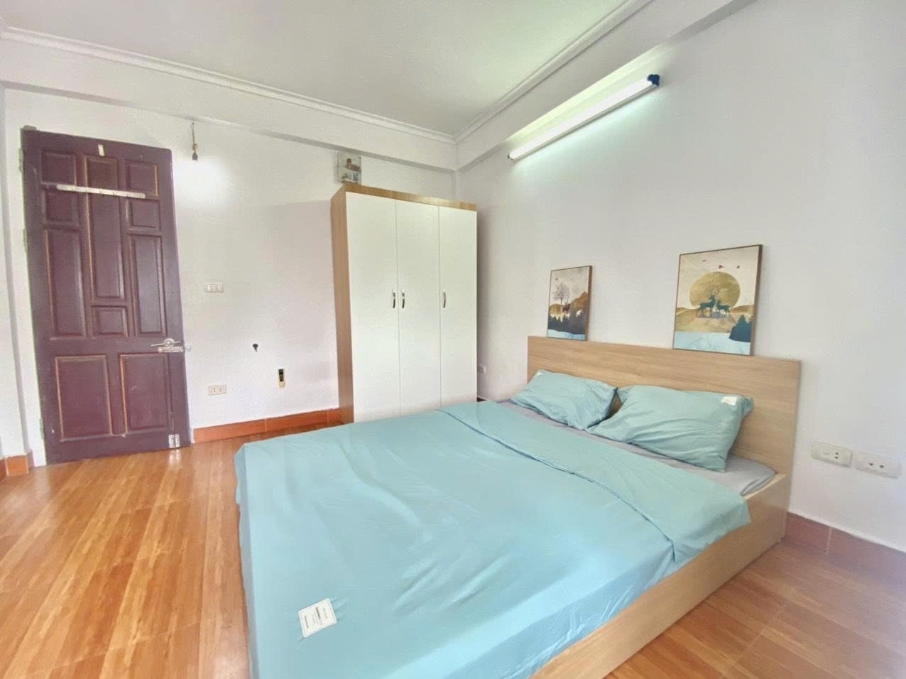 Phòng trọ Studio 25m2 tại Time House 2 Trần Cung - Bắc Từ Liêm - Phòng ngủ