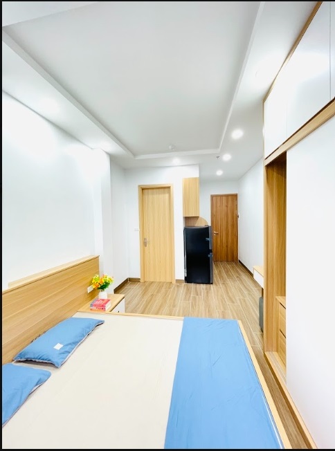 Phòng trọ Studio 25m2 tại Friends Team Tô Vĩnh Diện - Thanh Xuân - Phòng ngủ