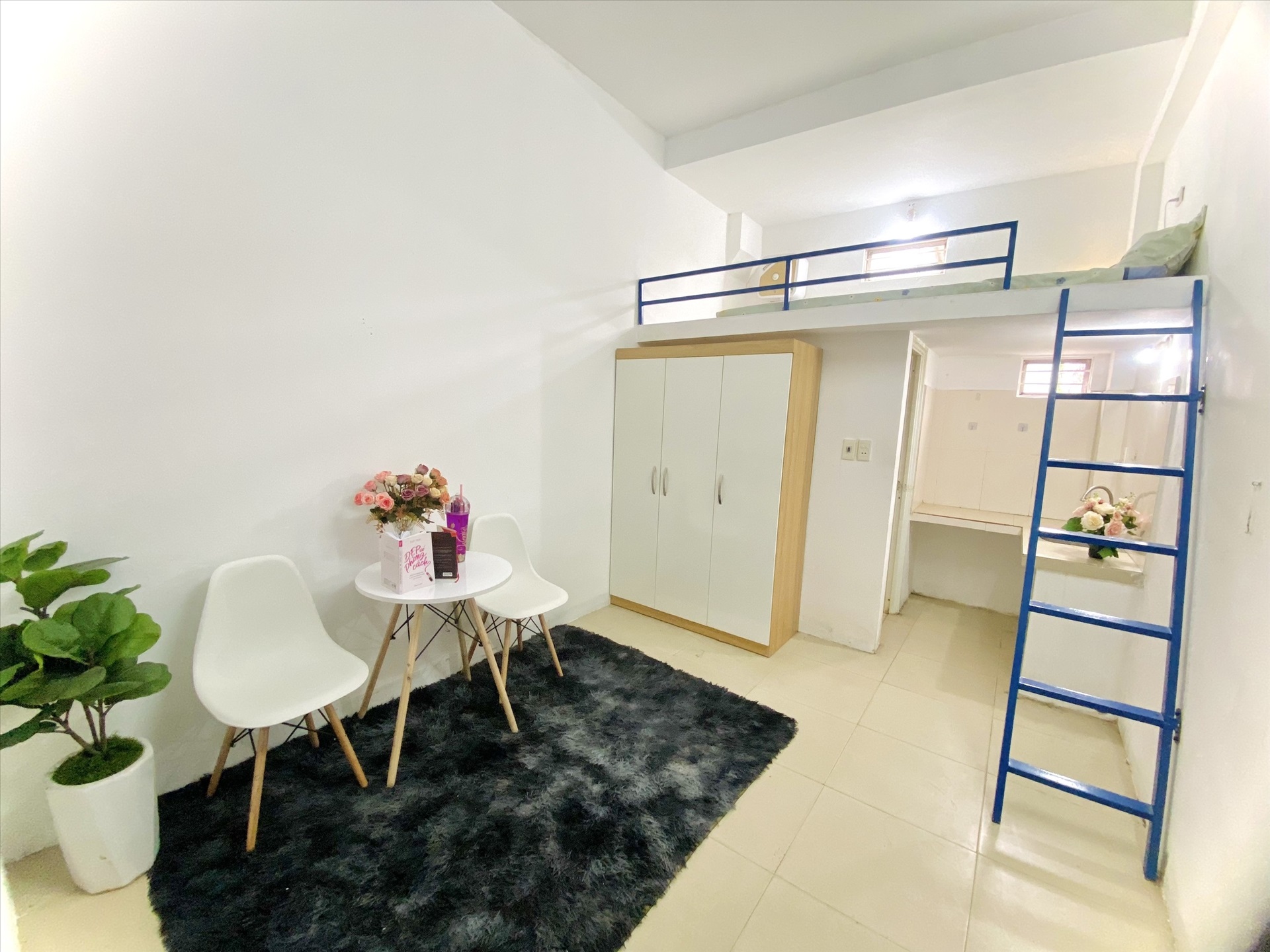 Phòng trọ Duplex 25m2 tại Timehouse 5 Cầu Diễn - Bắc Từ Liêm - Phòng khách