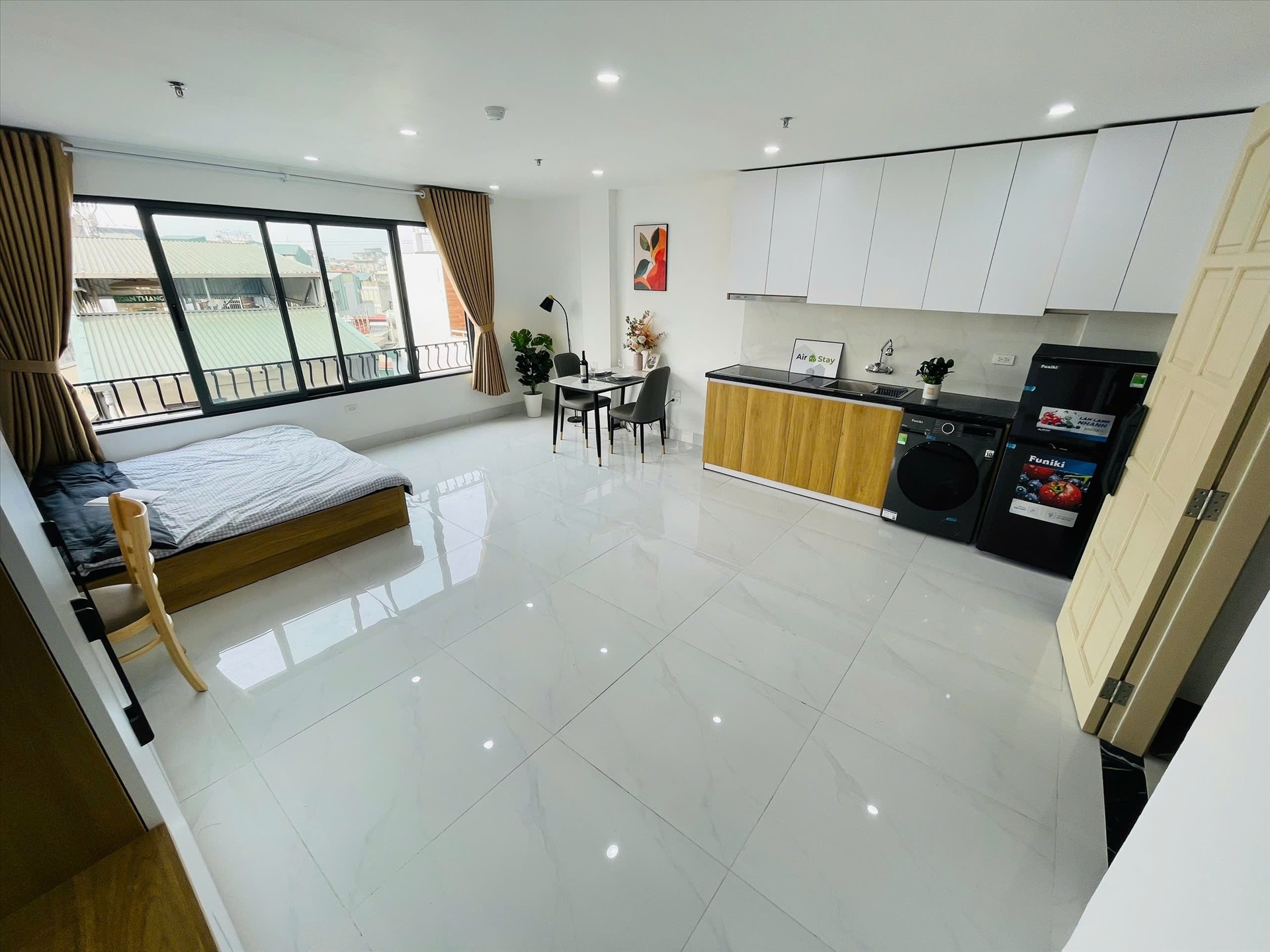 Phòng trọ Studio 40m2 tại Airstay Minh Khai - Hai Bà Trưng  - Phòng bếp