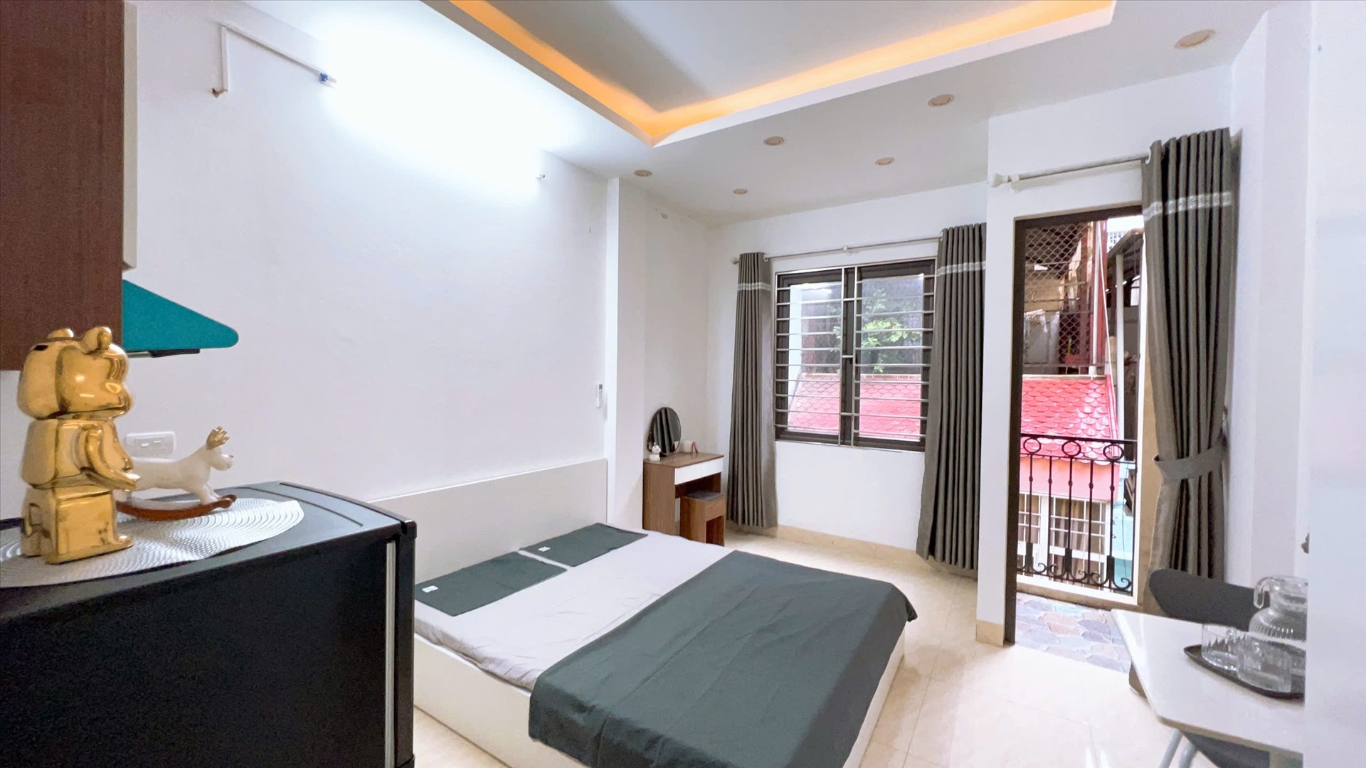 Phòng trọ Studio 28m2 tại QHOME Trần Duy Hưng - Cầu Giấy - Phòng ngủ