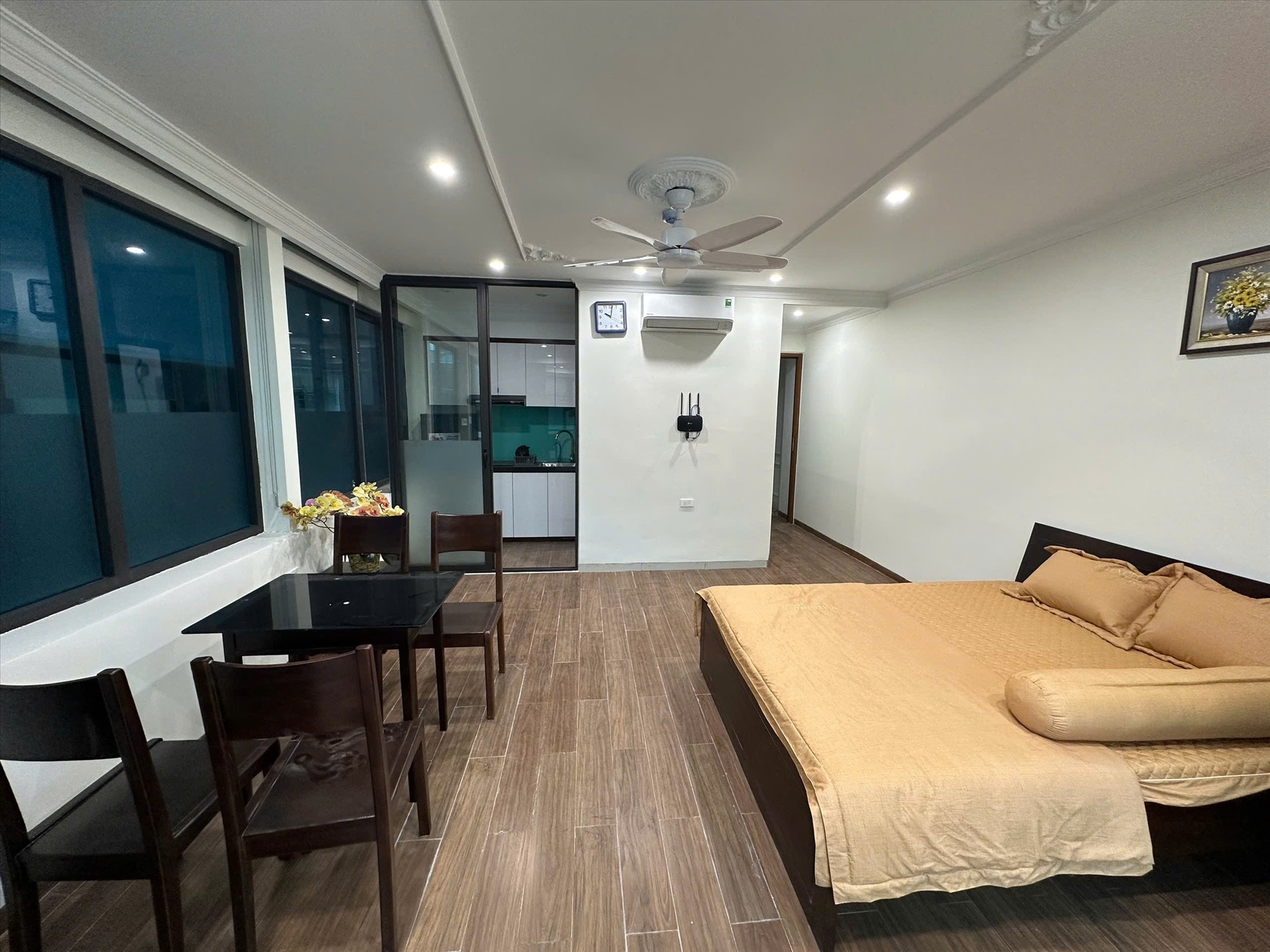 Phòng trọ Studio 45m2 tại NV Home Mỹ Đình - Nam Từ Liêm - Phòng ngủ