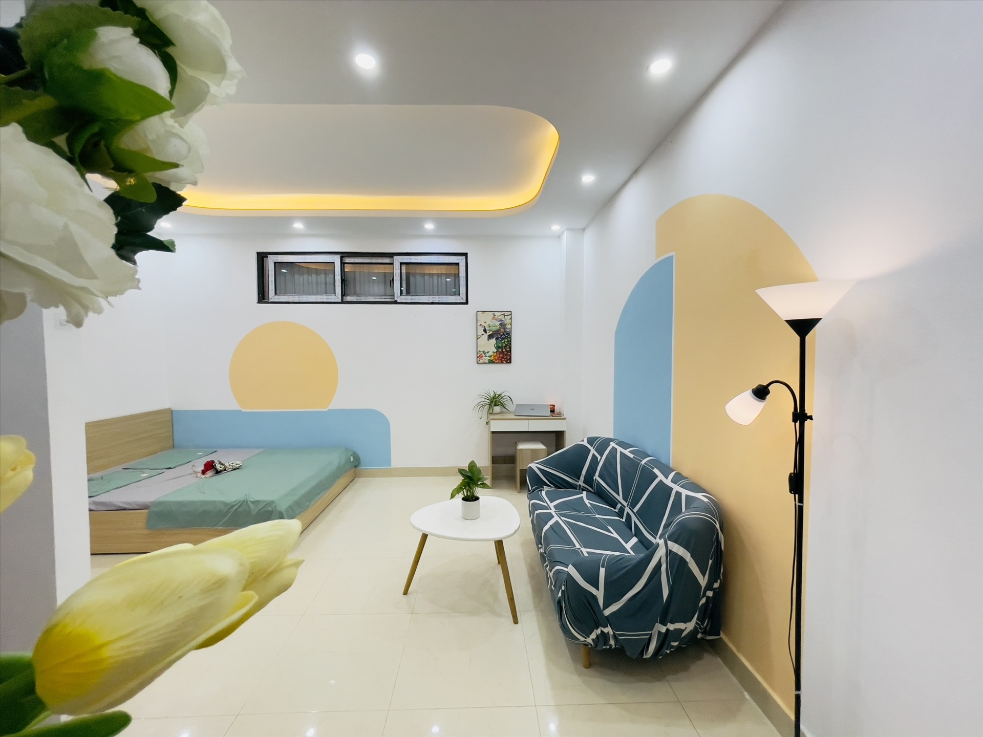 Phòng trọ Studio 38m2 tại Salahomes Nguyễn Ngọc Vũ - Cầu Giấy - Phòng khách