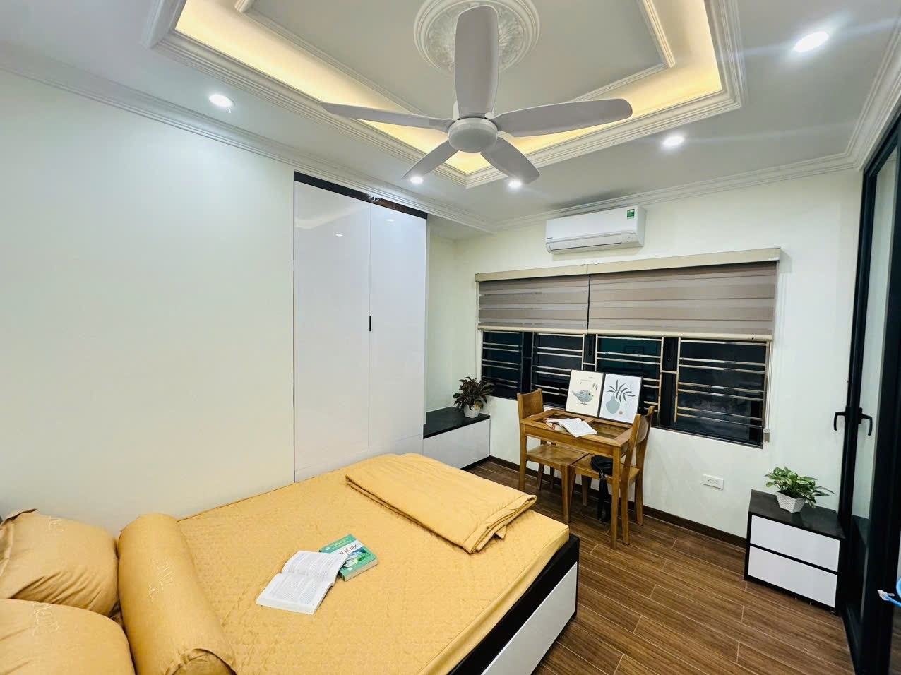 Phòng trọ Studio 22m2 tại NV Home Mỹ Đình - Nam Từ Liêm - Phòng ngủ