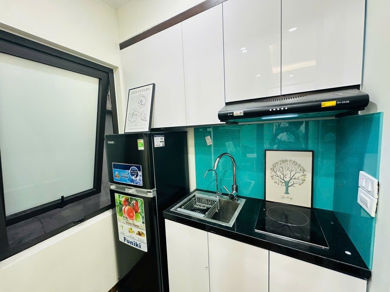 Phòng trọ Studio 22m2 tại NV Home Mỹ Đình - Nam Từ Liêm - Phòng bếp