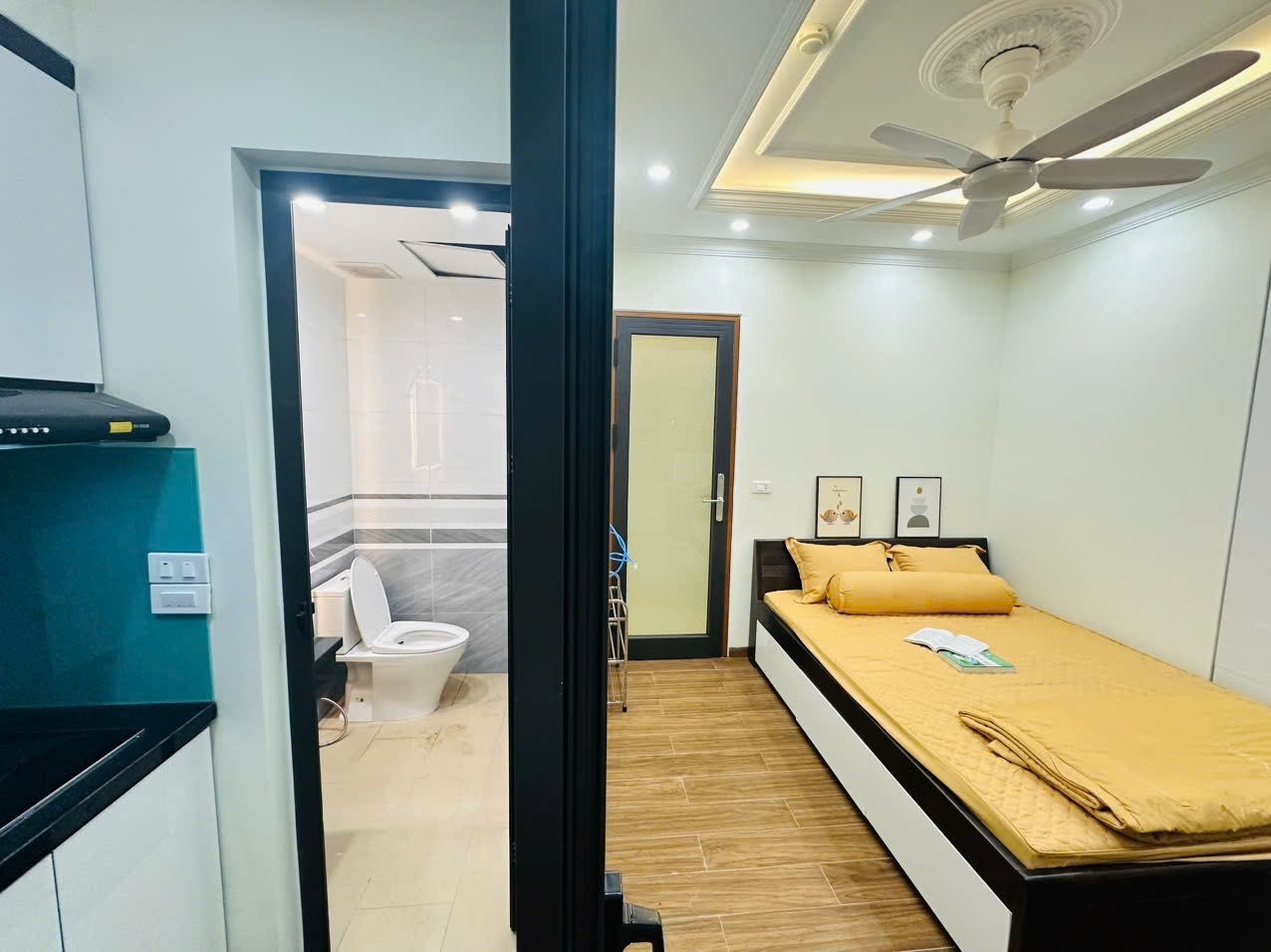 Phòng trọ Studio 22m2 tại NV Home Mỹ Đình - Nam Từ Liêm - Phòng bếp