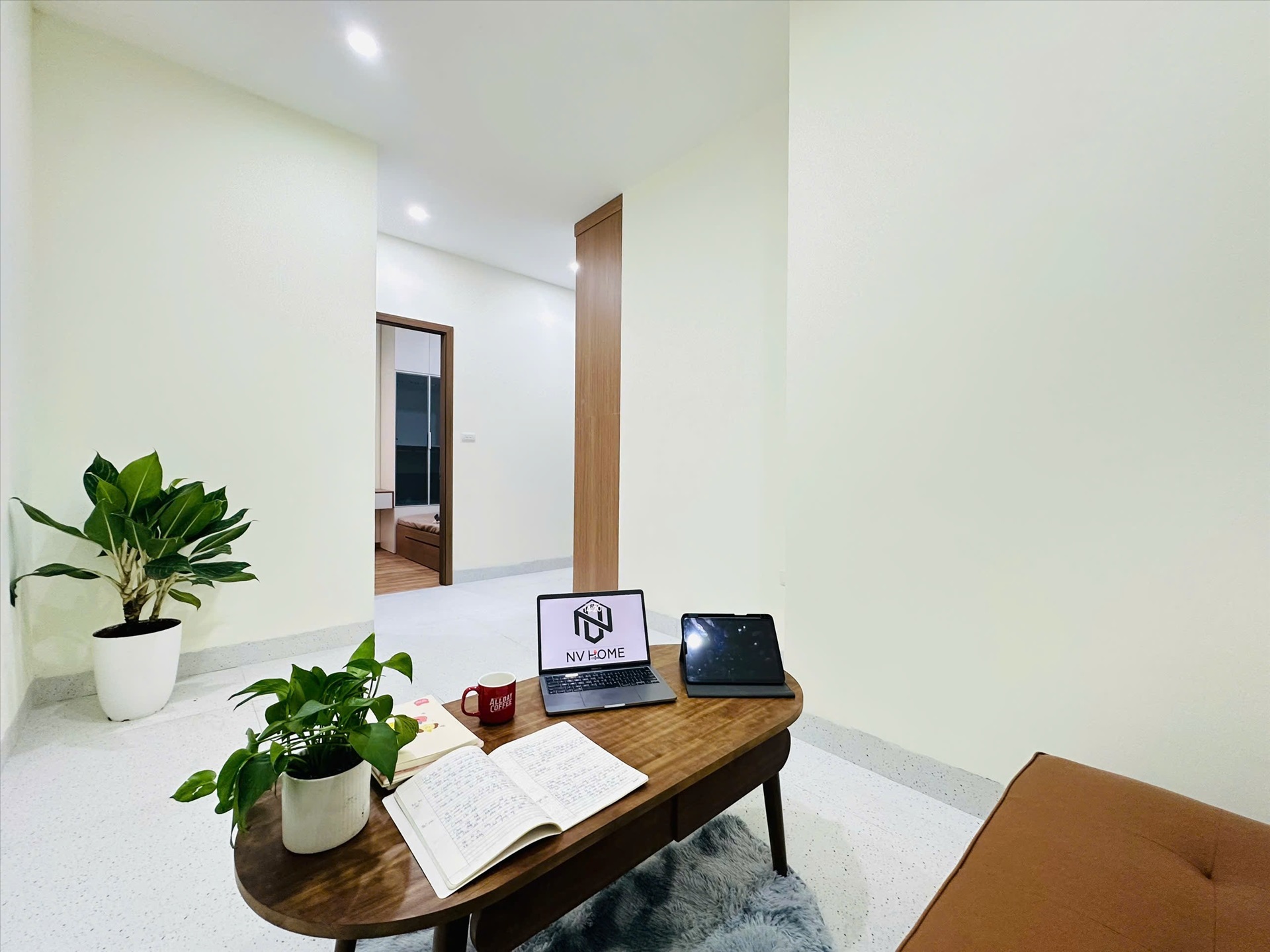 Phòng trọ 2 Phòng ngủ 45m2 tại NV Home 1 Hoàng Quốc Việt - Cầu Giấy - Phòng khách