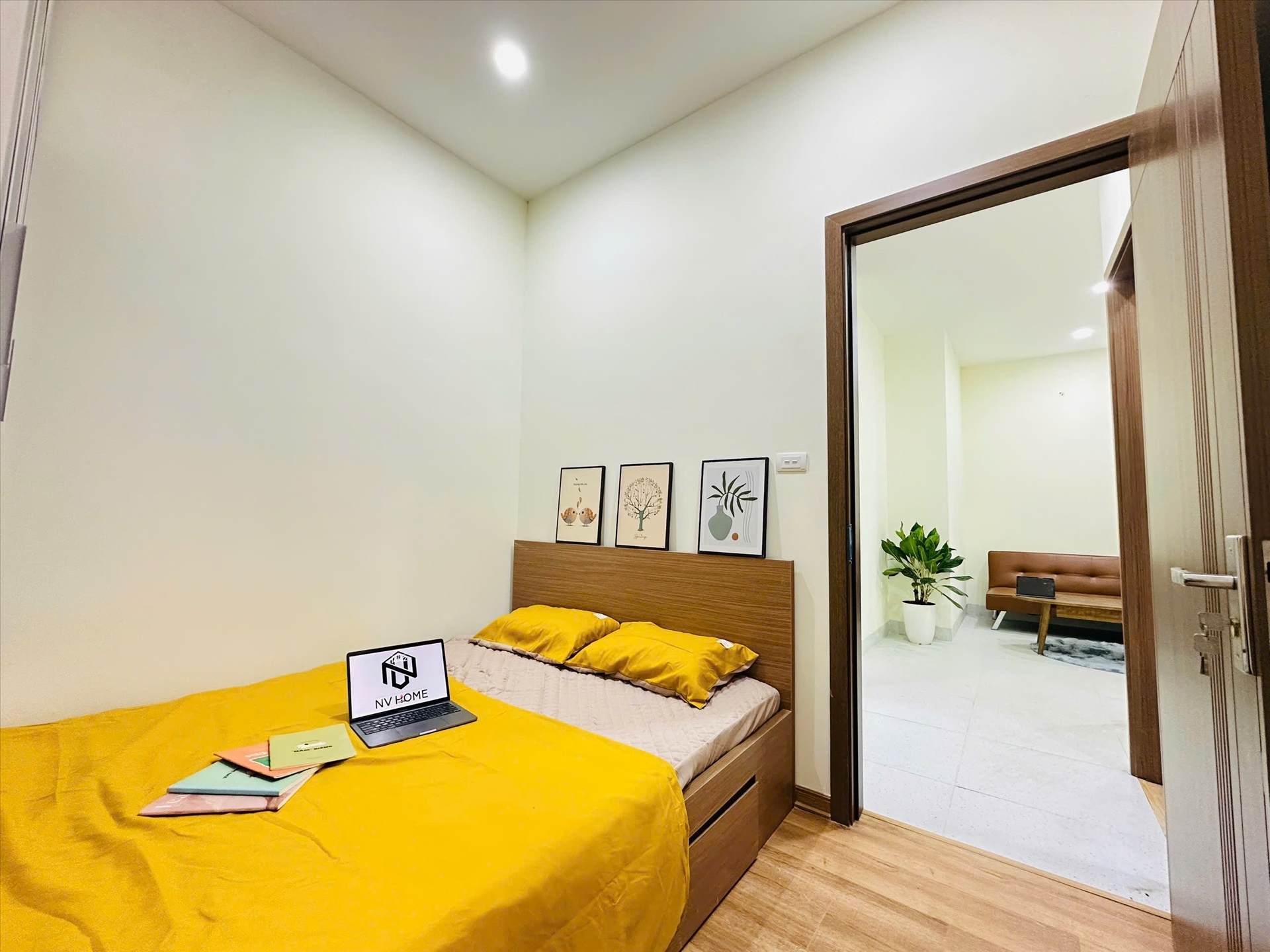 Phòng trọ 2 Phòng ngủ 45m2 tại NV Home 1 Hoàng Quốc Việt - Cầu Giấy - Phòng ngủ