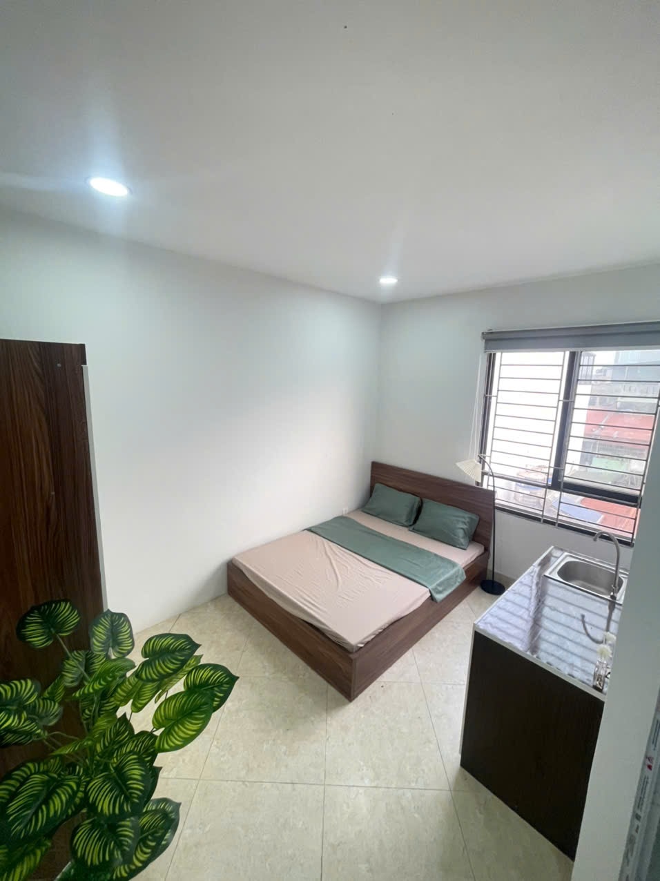 Phòng trọ Studio 20m2 tại CTC Home Trương Định - Hoàng Mai - Phòng ngủ