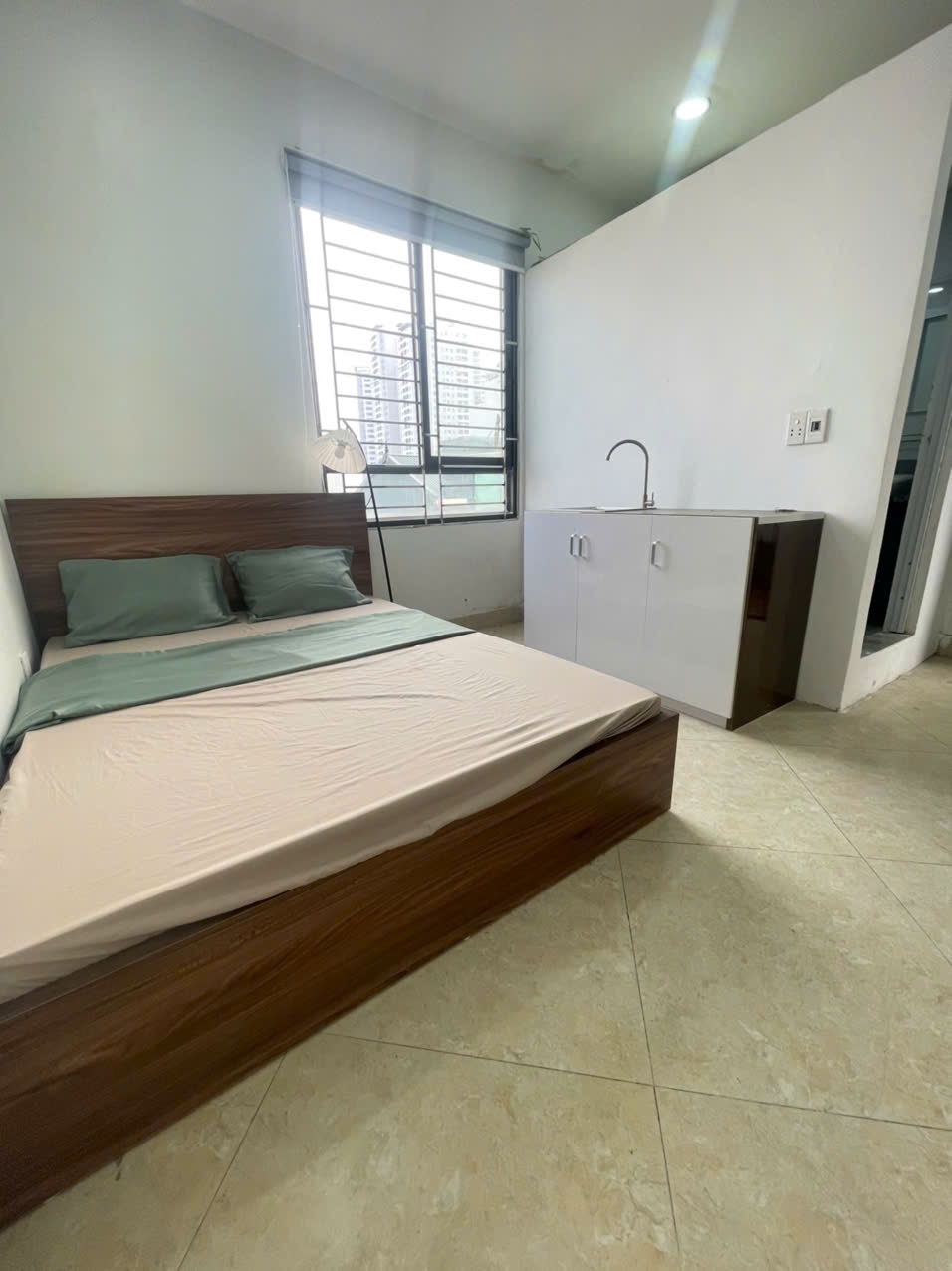 Phòng trọ Studio 20m2 tại CTC Home Trương Định - Hoàng Mai - Phòng ngủ
