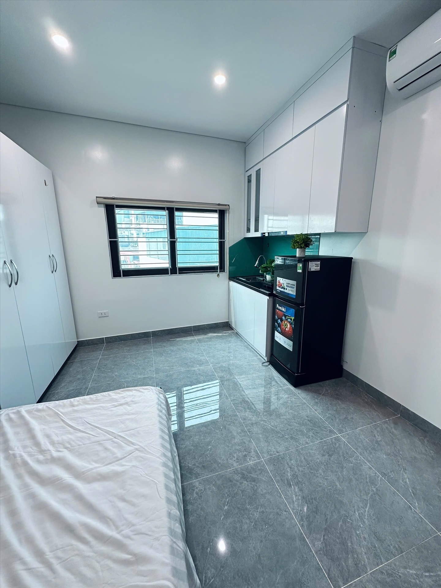Phòng trọ Studio 25m2 tại CTC Home Phú Mỹ - Nam Từ Liêm - Phòng bếp
