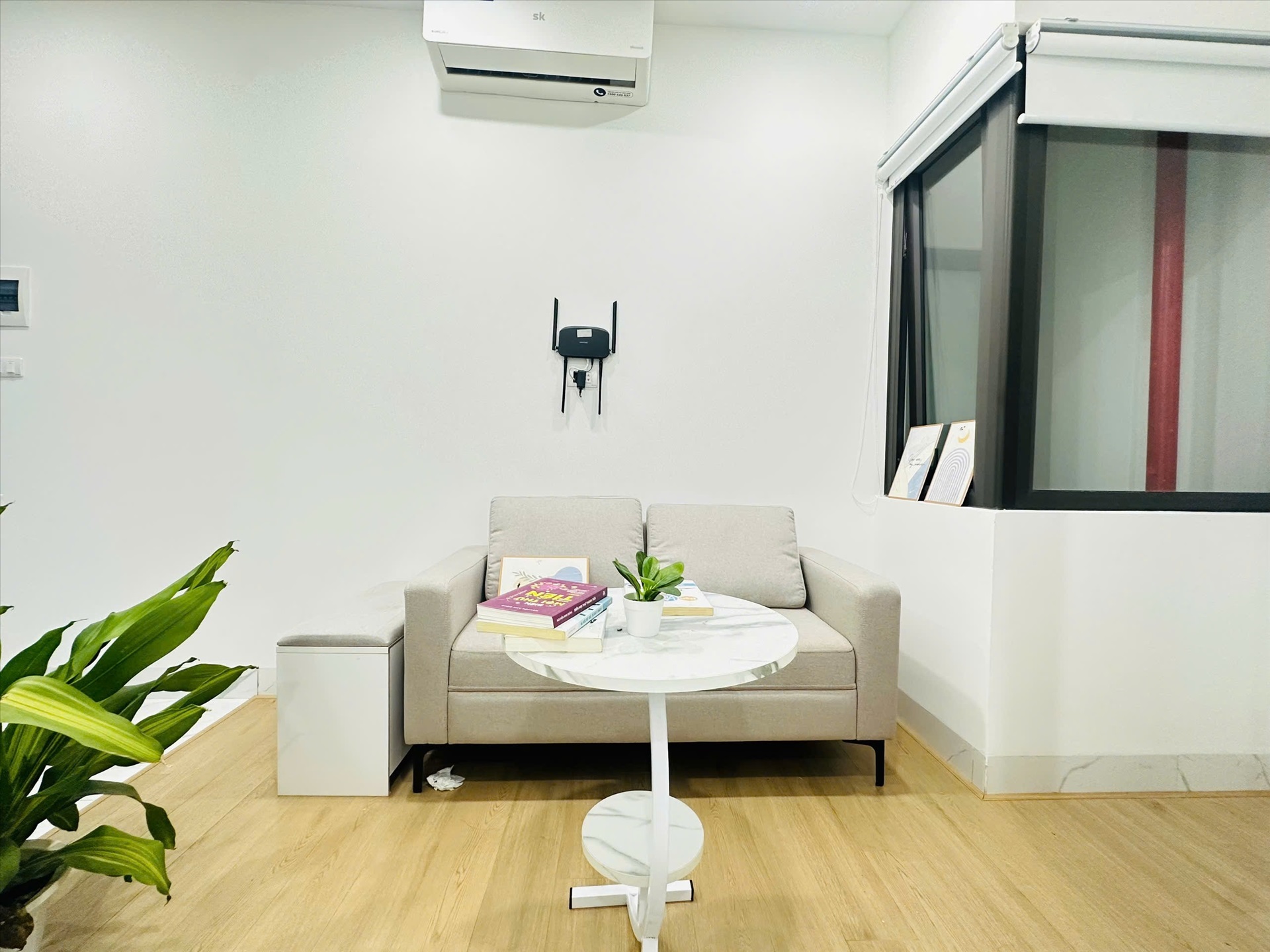 Phòng trọ Studio 20m2 tại NV Home B Thái Thịnh - Đống Đa - Phòng khách