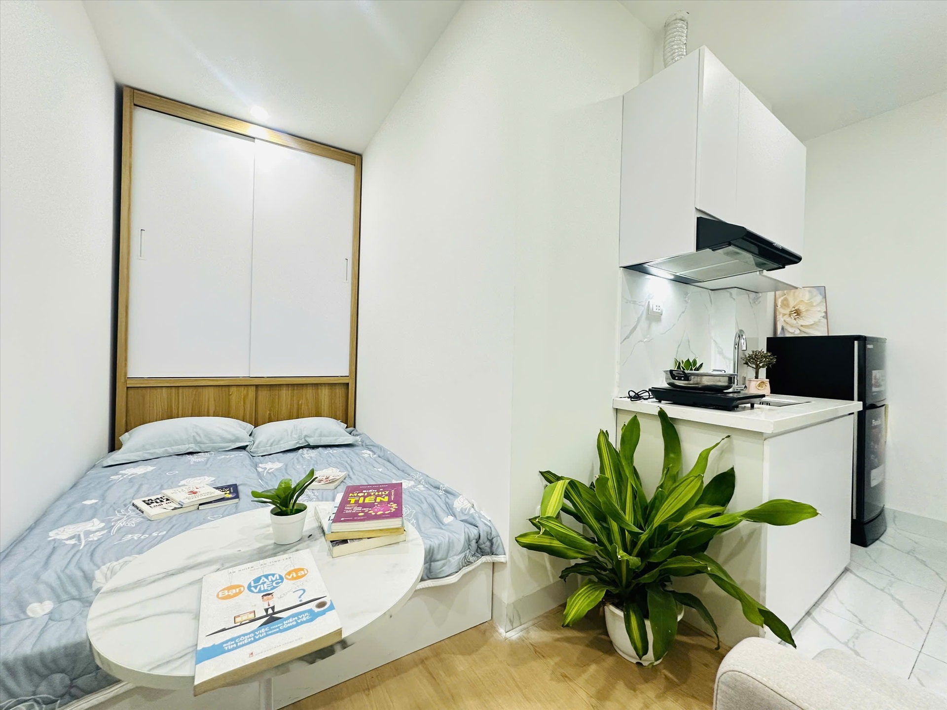Phòng trọ Studio 20m2 tại NV Home B Thái Thịnh - Đống Đa - Phòng ngủ