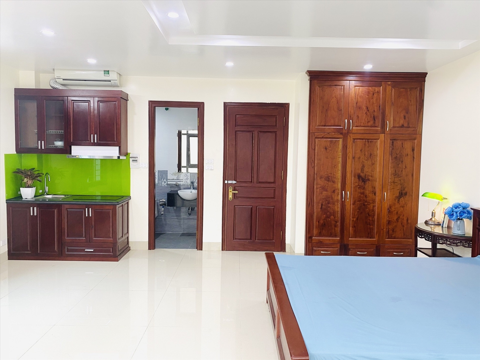 Phòng trọ Studio 40m2 tại Blue Homes Kim Hoa - Đống Đa - Phòng ngủ
