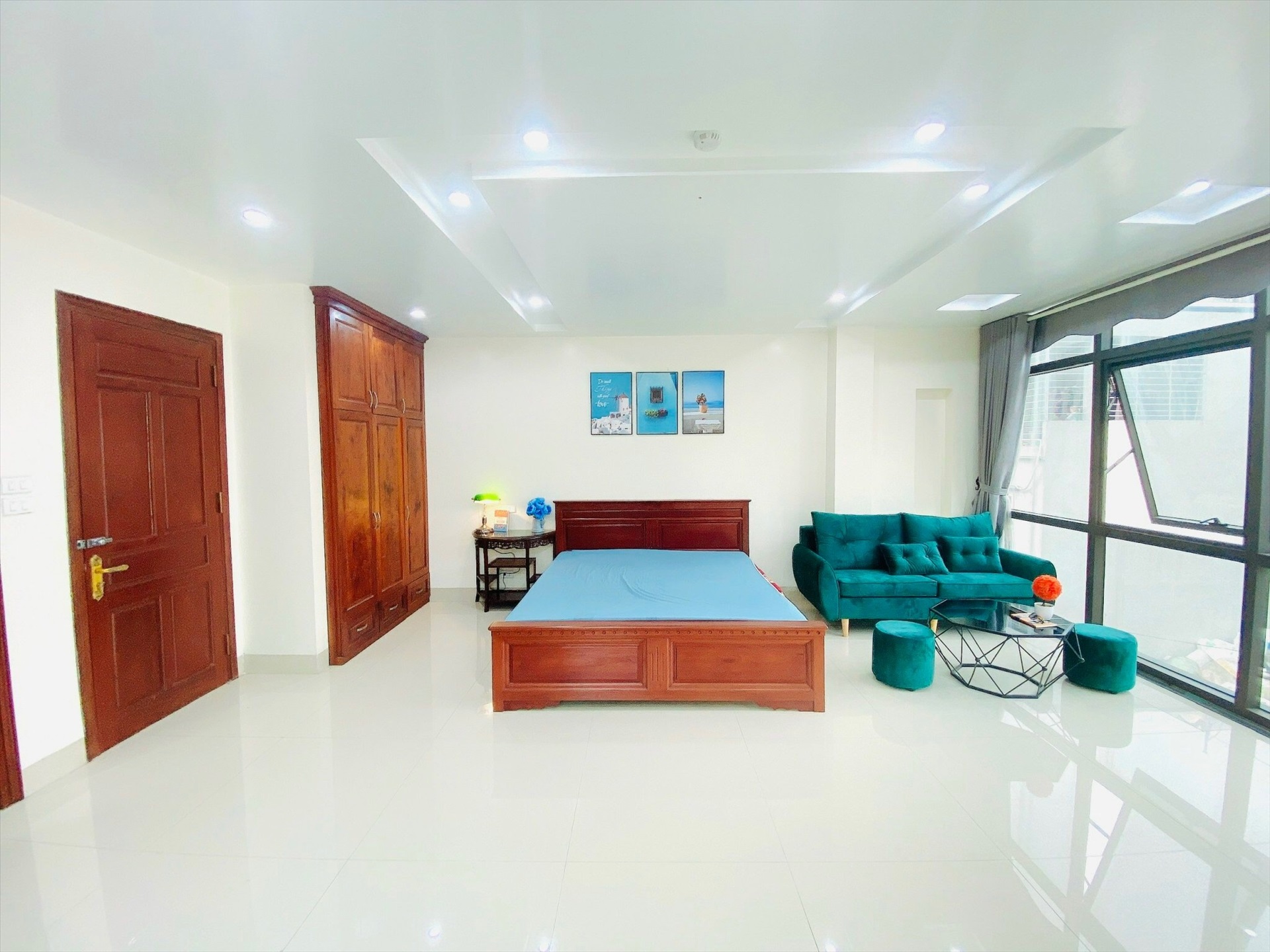 Phòng trọ Studio 40m2 tại Blue Homes Kim Hoa - Đống Đa - Phòng ngủ