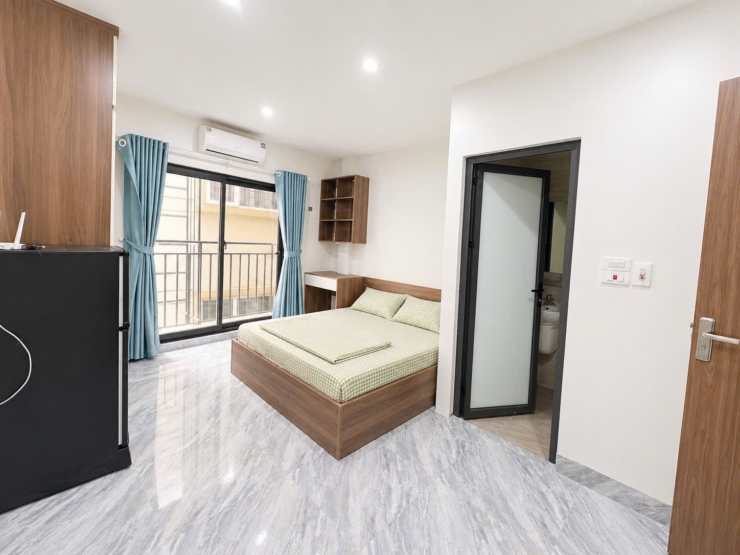 Phòng trọ Studio 30m2 tại Friends Team Mỹ Đình - Nam Từ Liêm - Phòng ngủ