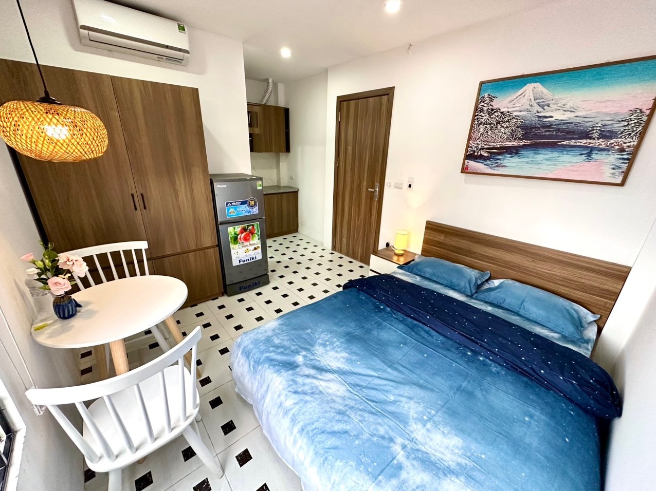 Phòng trọ Studio 20m2 tại Blue Homes Thịnh Hào 1 - Đống Đa - Phòng ngủ