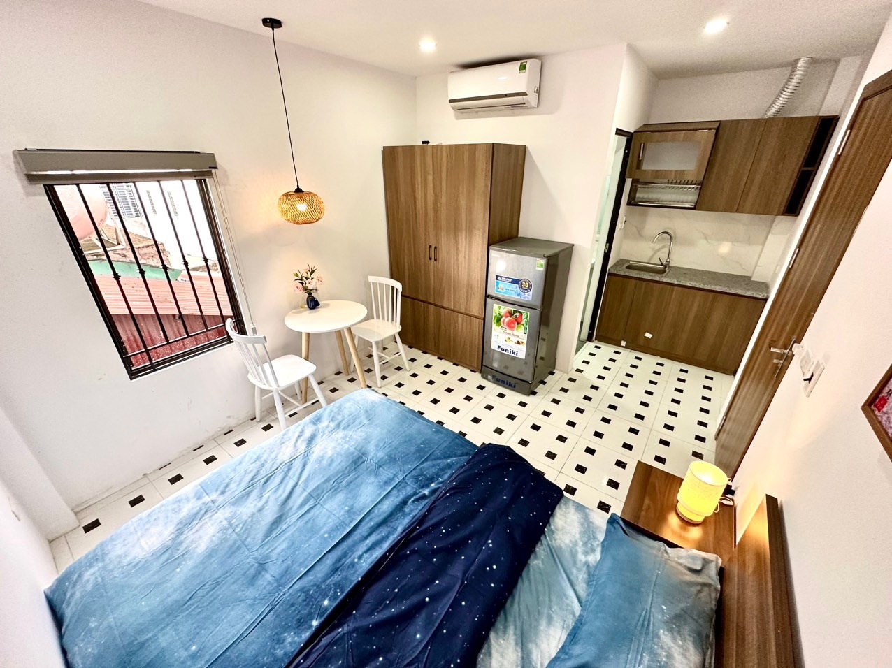 Phòng trọ Studio 20m2 tại Blue Homes Thịnh Hào 1 - Đống Đa - Phòng ngủ