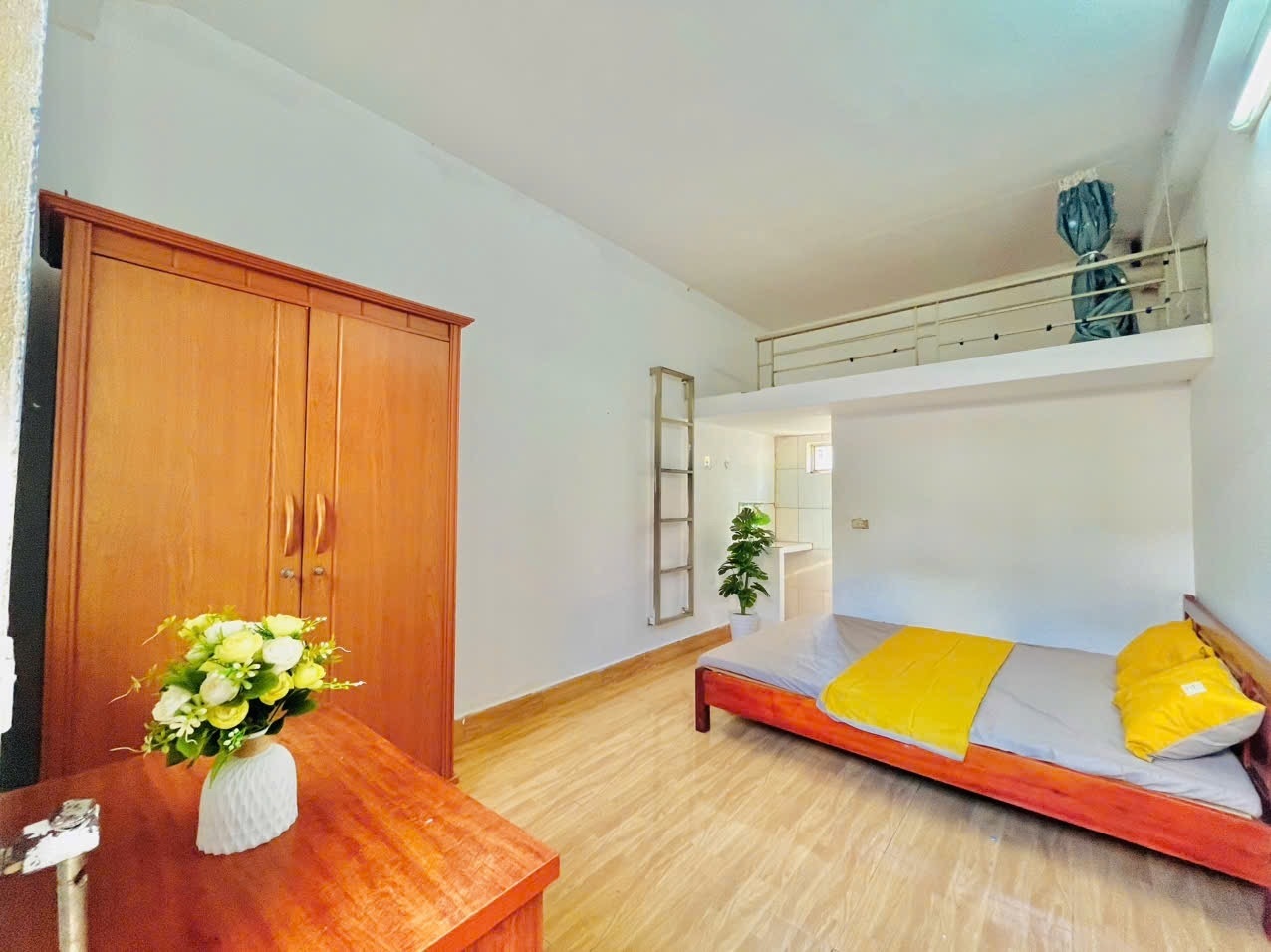 Phòng trọ Studio 25m2 tại Timehouse 5 Phú Mỹ - Nam Từ Liêm - Phòng ngủ