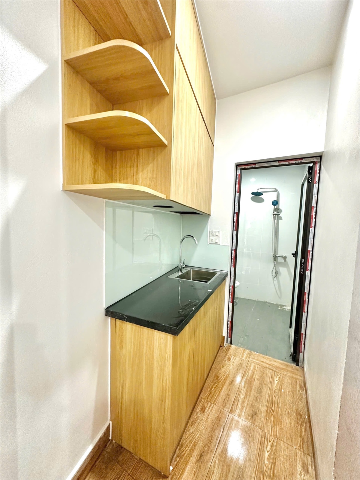 Phòng trọ Studio 25m2 tại Timehouse Thiên Hiền - Nam Từ Liêm - Phòng bếp