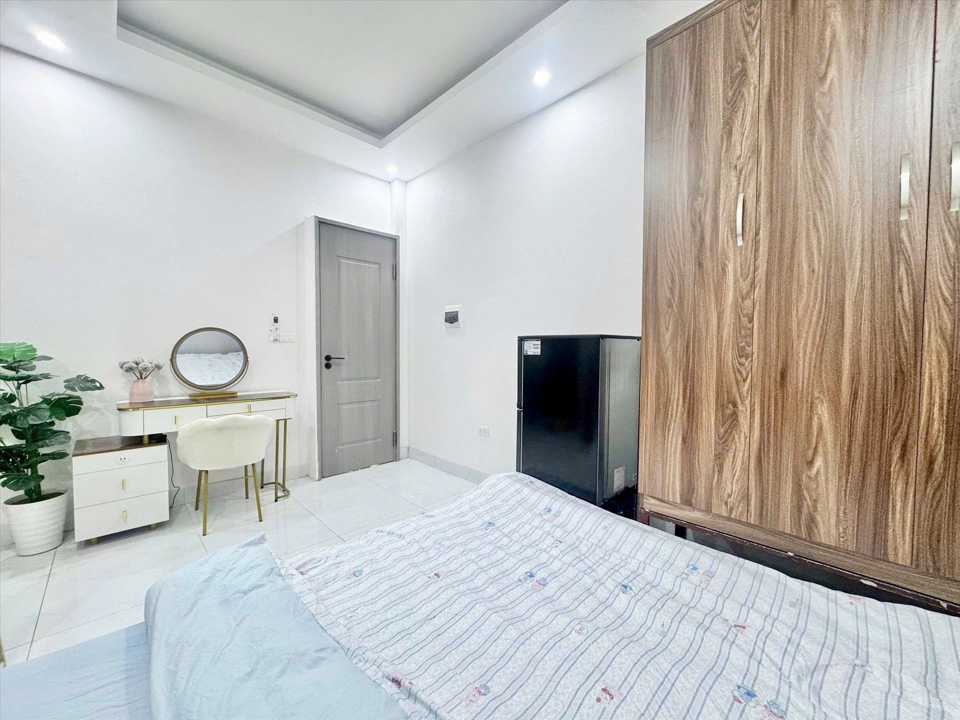 Phòng trọ Studio 25m2 tại Time House 10 Cổ Nhuế - Bắc Từ Liêm - Phòng ngủ