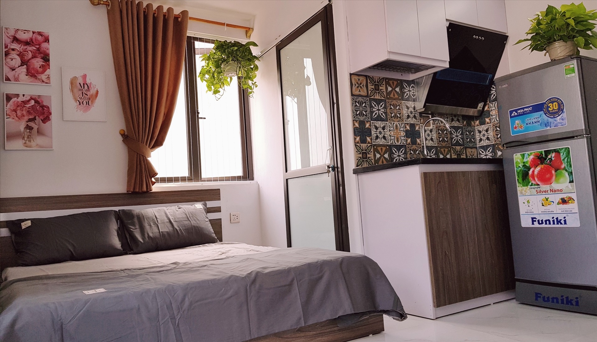 Phòng trọ Studio 20m2 tại Suha Home Nhân Hòa - Thanh Xuân - Phòng ngủ