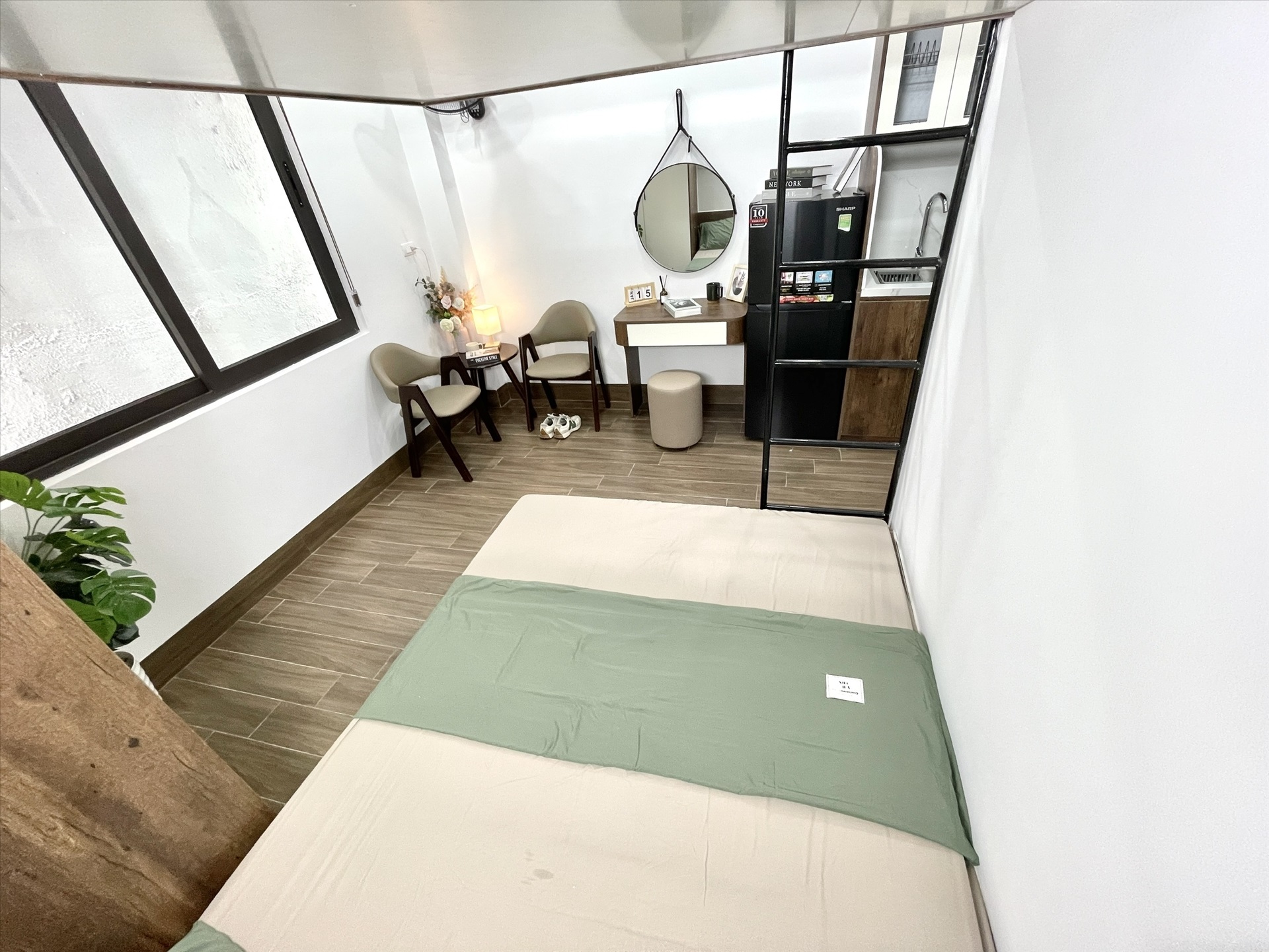 Phòng trọ Studio 20m2 tại Airstay Lê Trọng Tấn - Thanh Xuân - Phòng ngủ