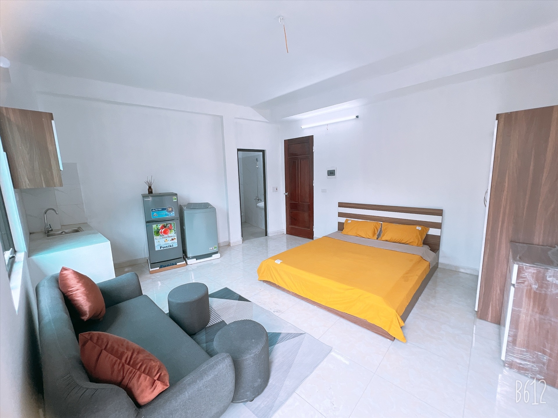 Phòng trọ Studio 28m2 tại QHOME Quan Nhân - Thanh Xuân - Phòng ngủ