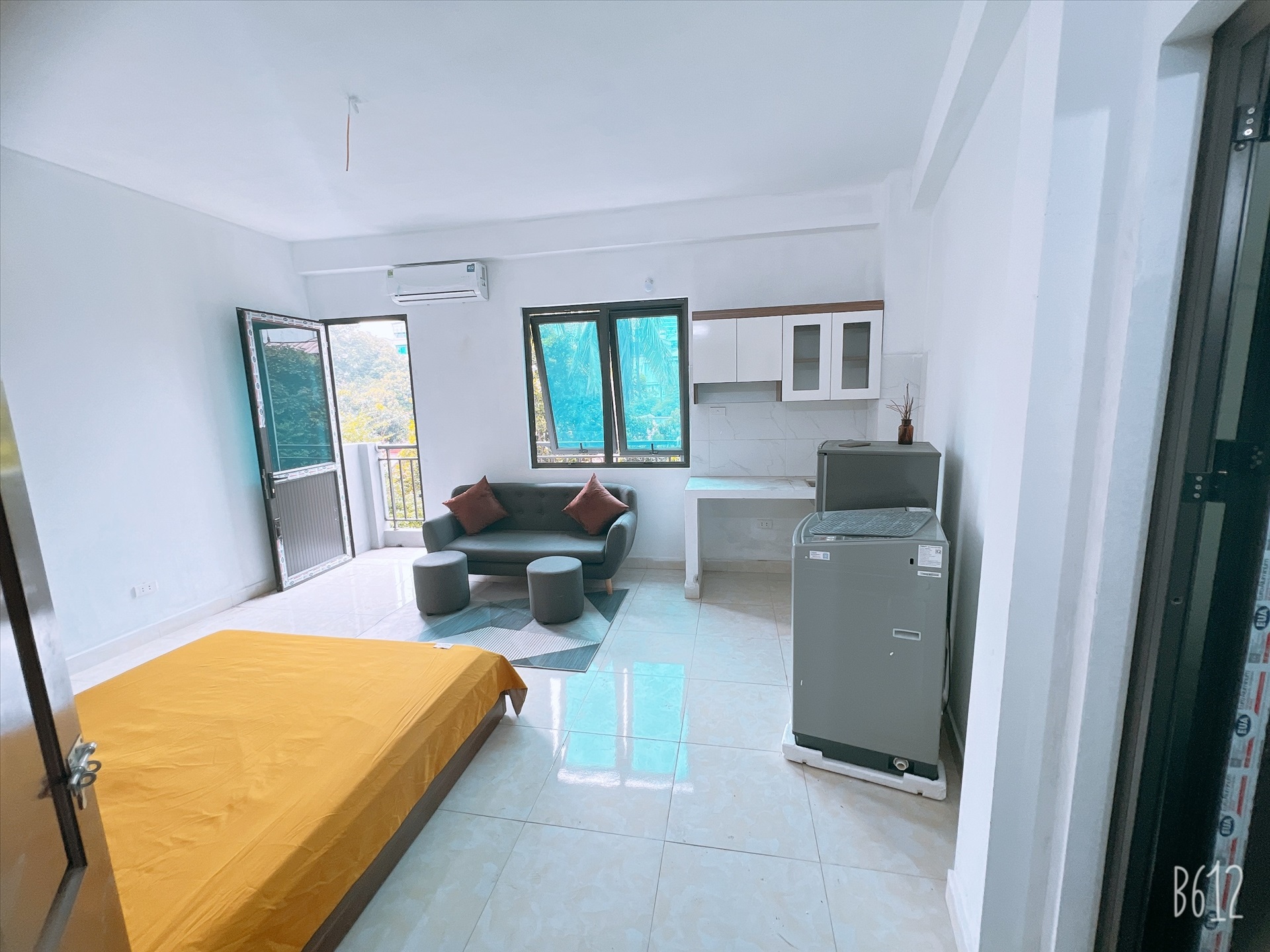 Phòng trọ Studio 28m2 tại QHOME Quan Nhân - Thanh Xuân - Phòng ngủ