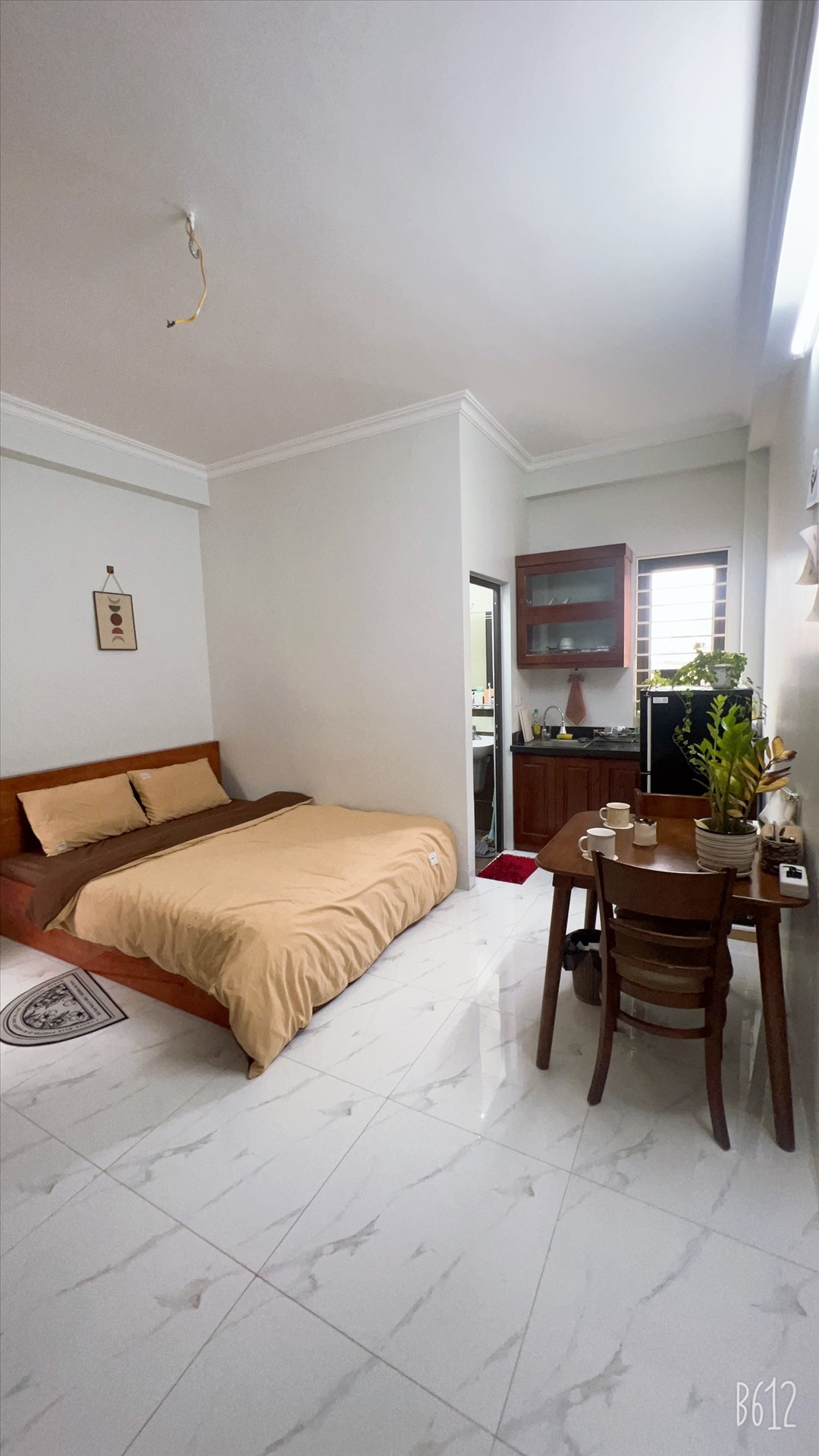 Phòng trọ Studio 25m2 tại QHOME Tây Sơn - Đống Đa - Phòng ngủ