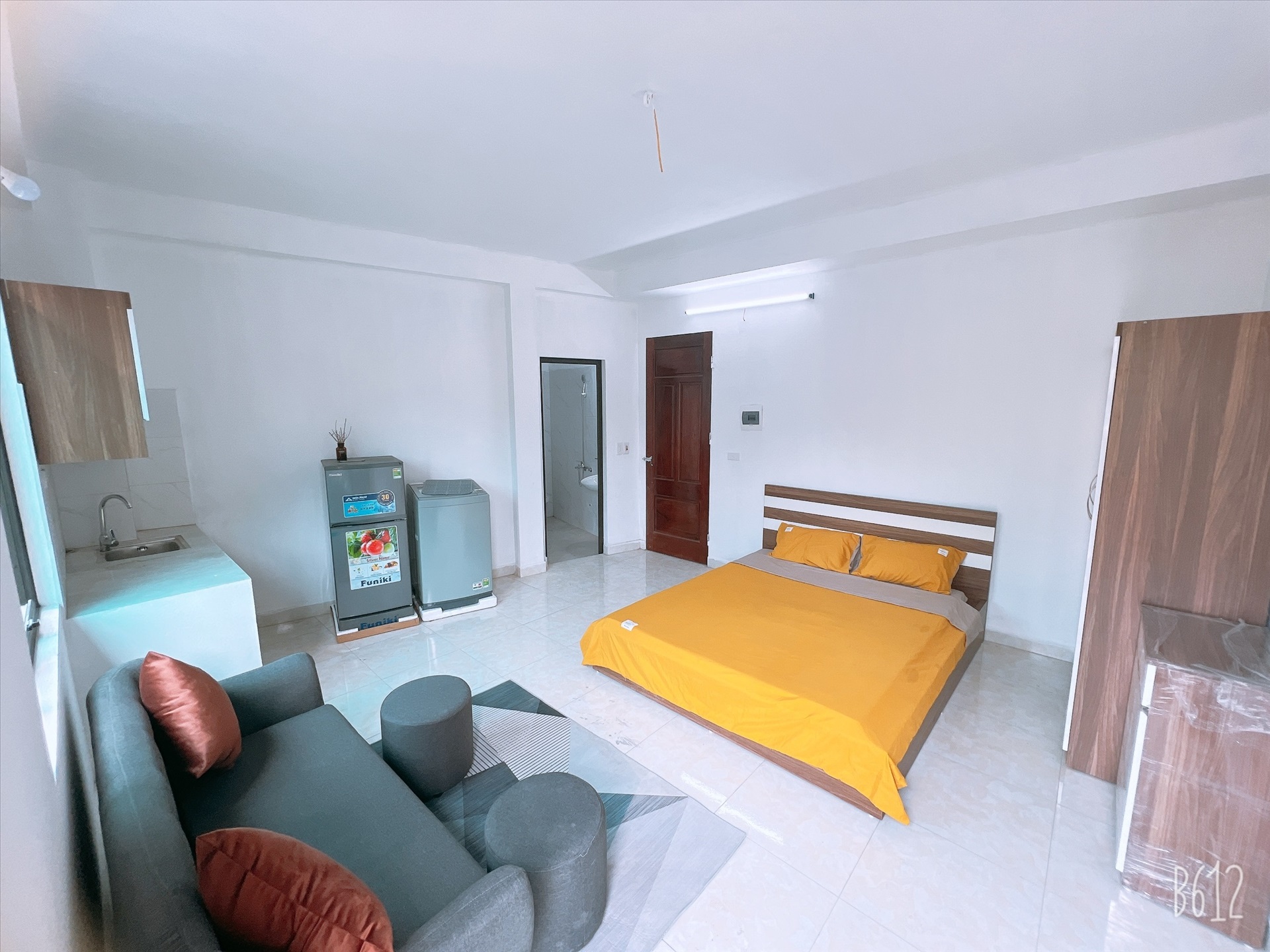 Phòng trọ Studio 28m2 tại QHOME Quan Nhân - Thanh Xuân - Phòng ngủ