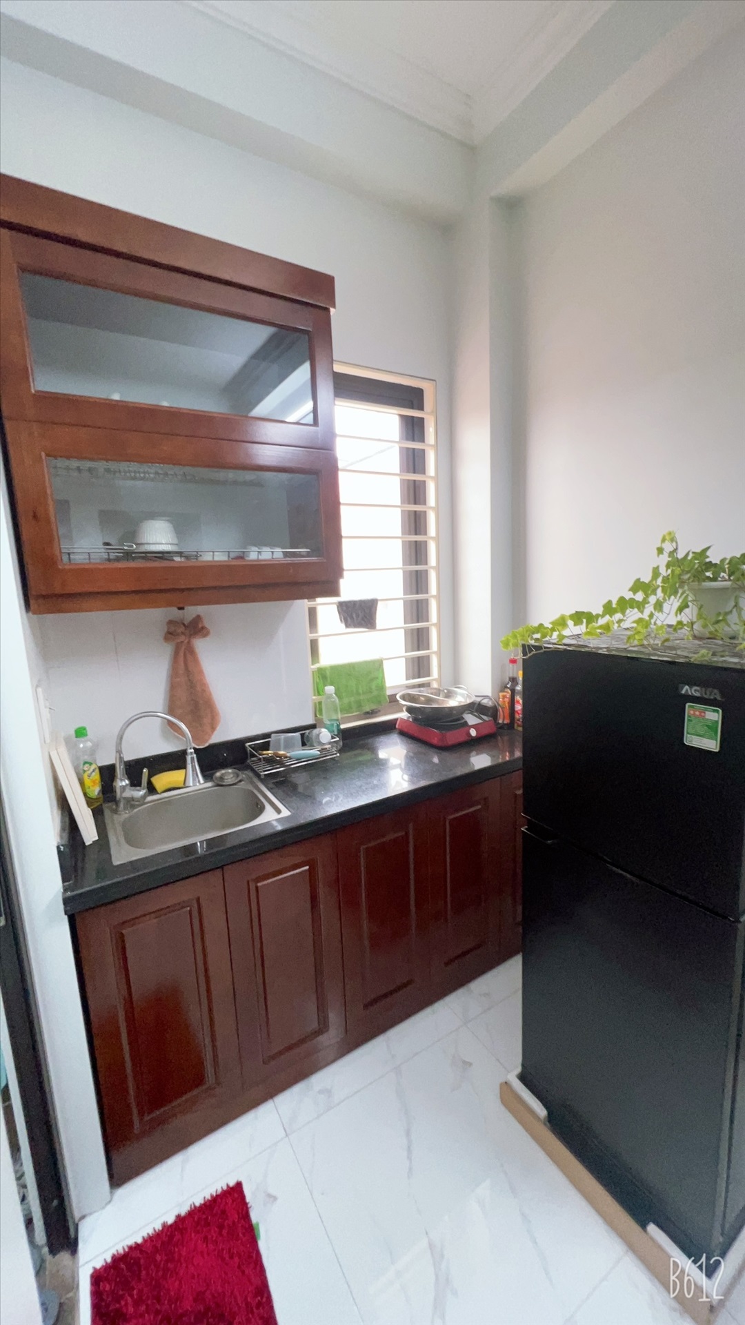 Phòng trọ Studio 25m2 tại QHOME Tây Sơn - Đống Đa - Phòng bếp