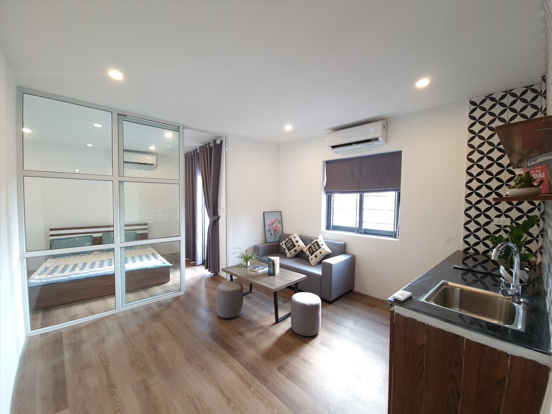 Phòng trọ 1 Phòng ngủ 35m2 tại Salahomes Vũ Tông Phan - Thanh Xuân - Phòng khách