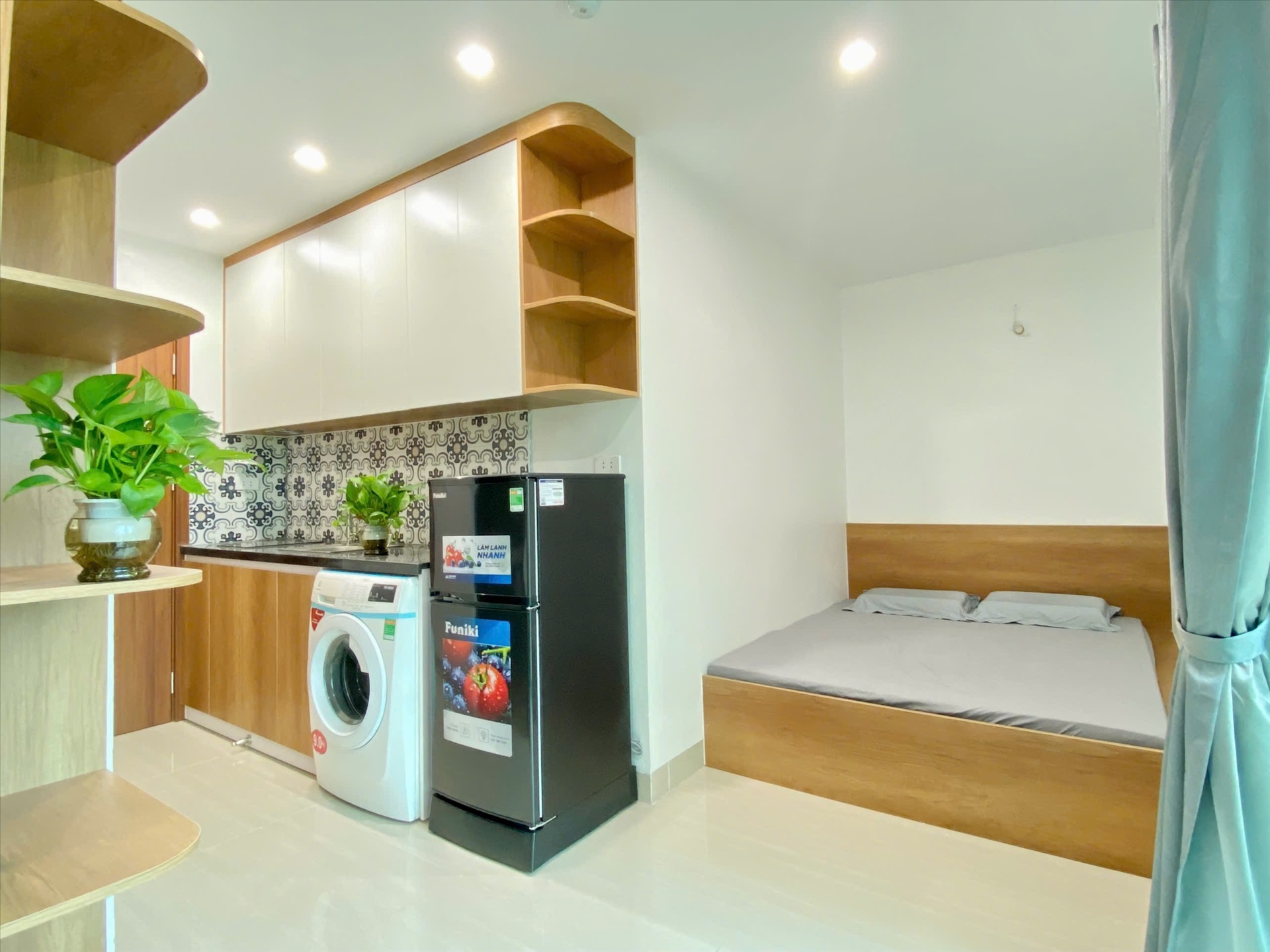 Phòng trọ Studio 25m2 tại Suha Home Nguyễn Trãi - Thanh Xuân - Phòng ngủ