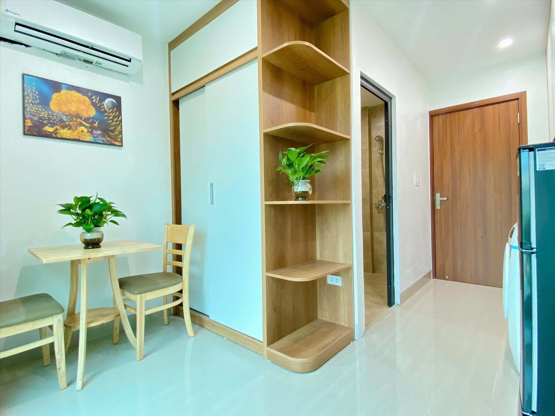 Phòng trọ Studio 25m2 tại Suha Home Nguyễn Trãi - Thanh Xuân - Phòng khách