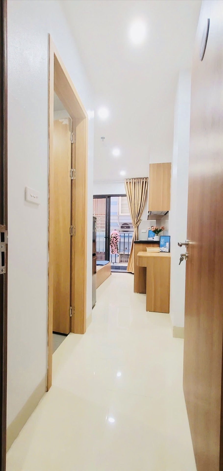 Phòng trọ Studio 25m2 tại Friends Team Tô Vĩnh Diện - Thanh Xuân - Phòng khách