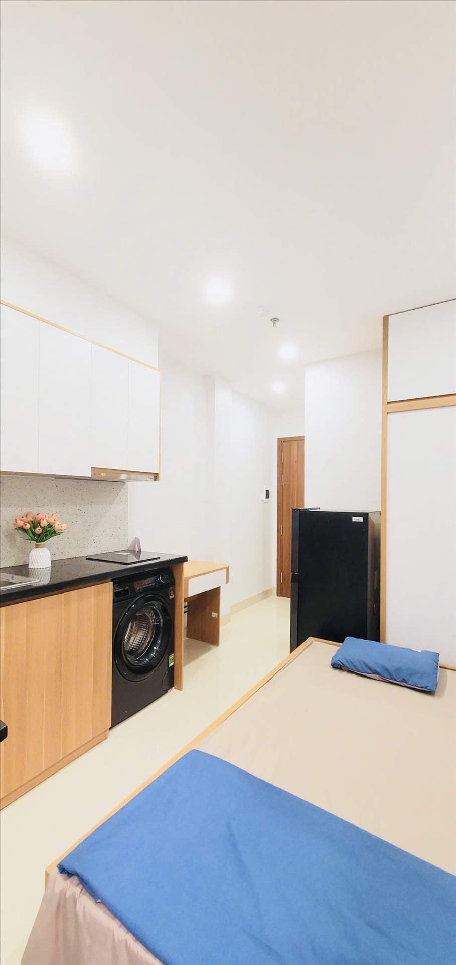 Phòng trọ Studio 25m2 tại Friends Team Tô Vĩnh Diện - Thanh Xuân - Phòng bếp