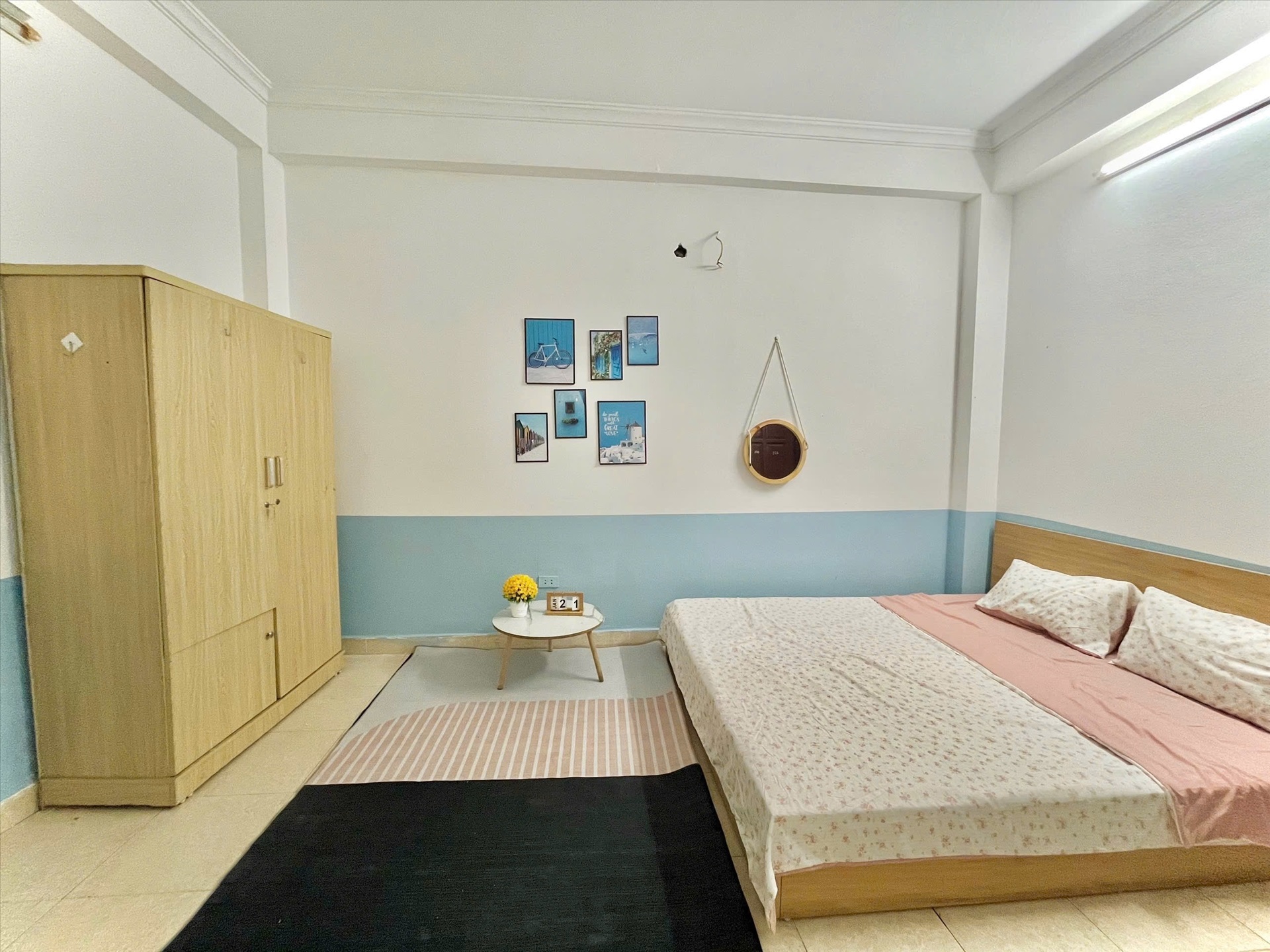 Phòng trọ Studio 27m2 tại Timehouse Yên Hòa - Cầu Giấy - Phòng ngủ