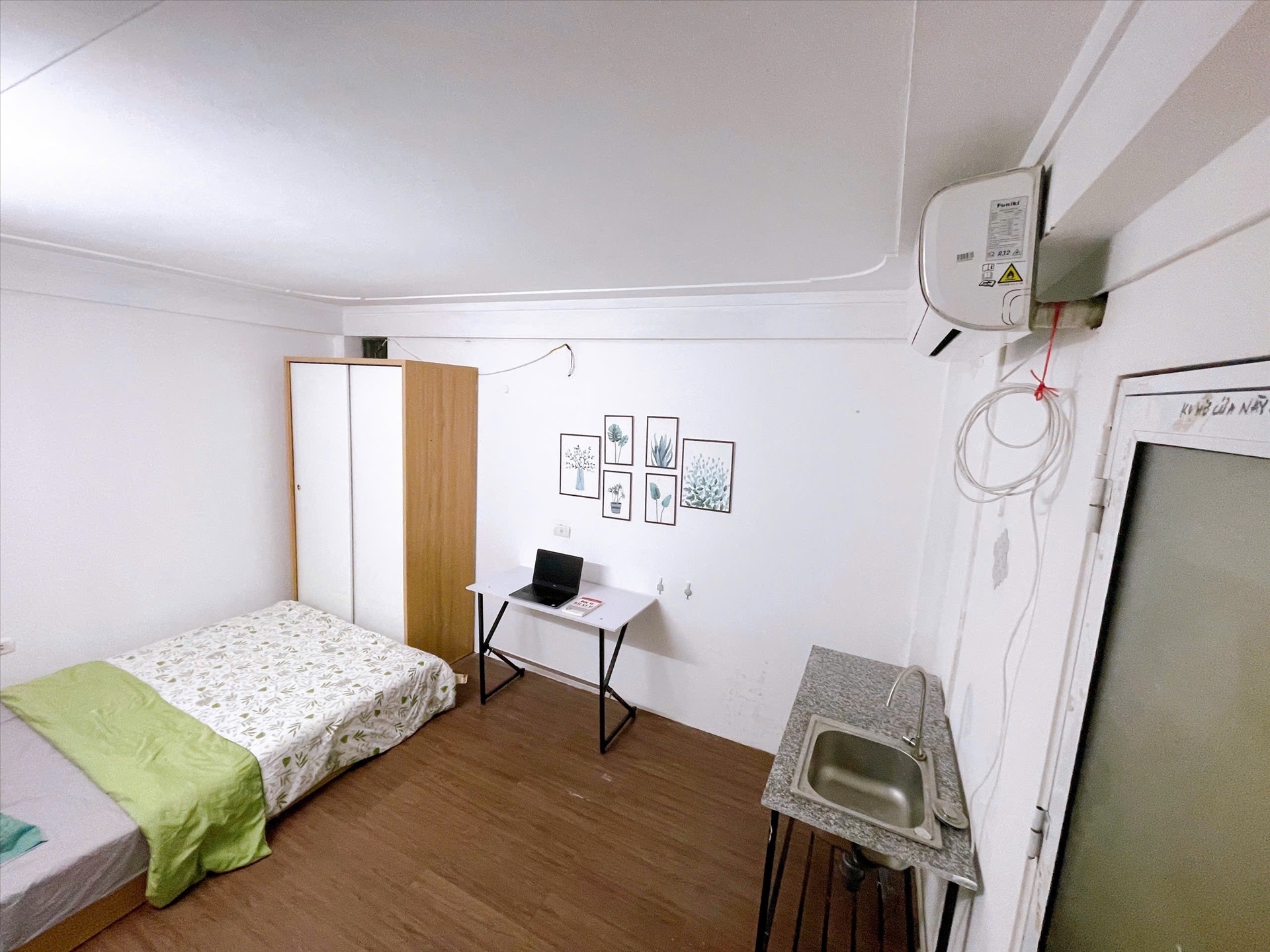 Phòng trọ Studio 25m2 tại Time House Cự Lộc - Thanh Xuân - Phòng ngủ